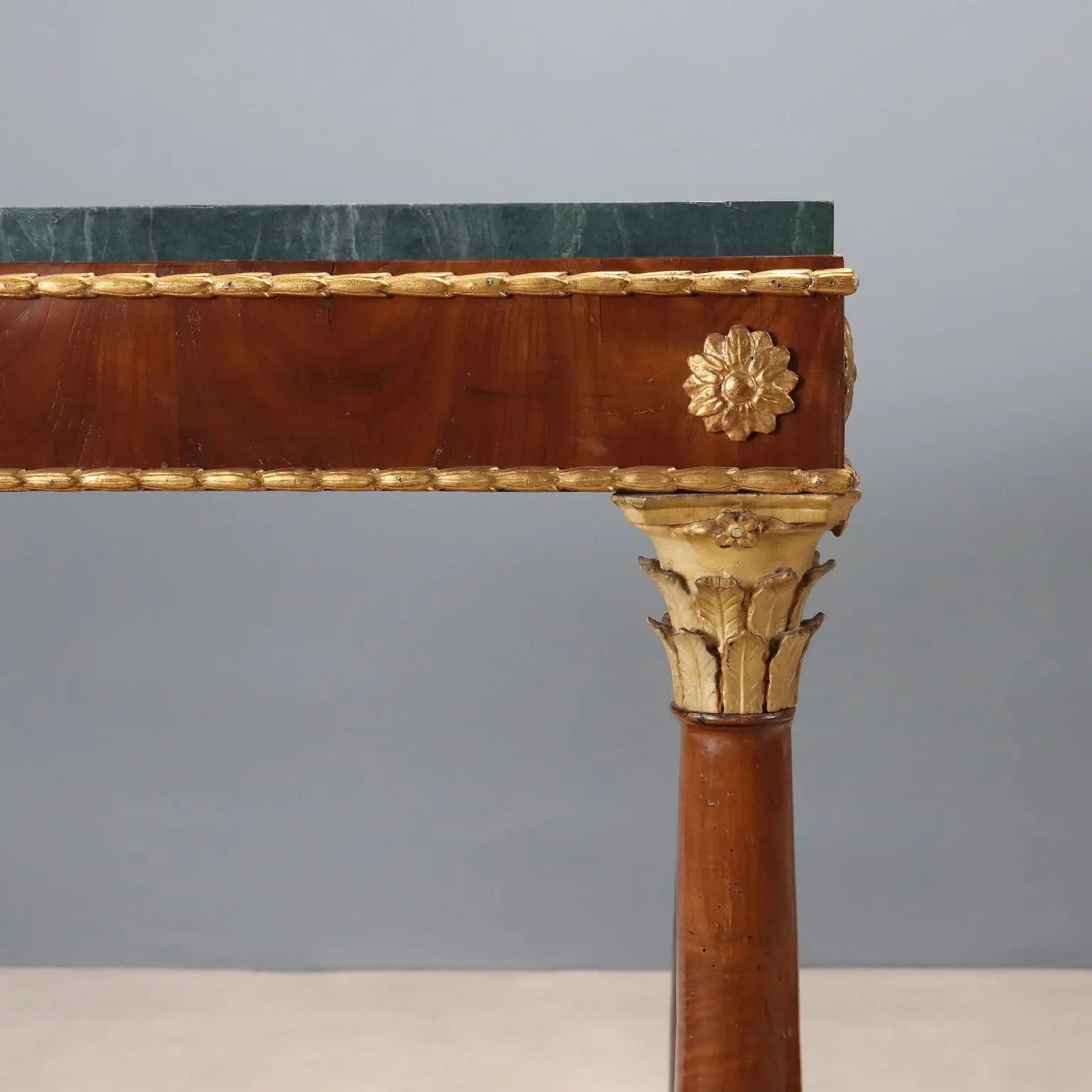 Antique Empire Console Fir Cherrywood Italy XIX Century