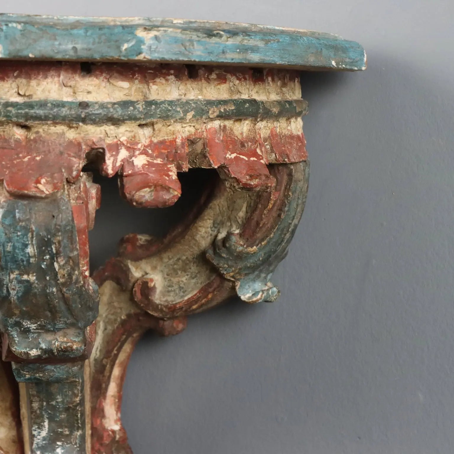 Carved Drop Leaf Console 18th Century