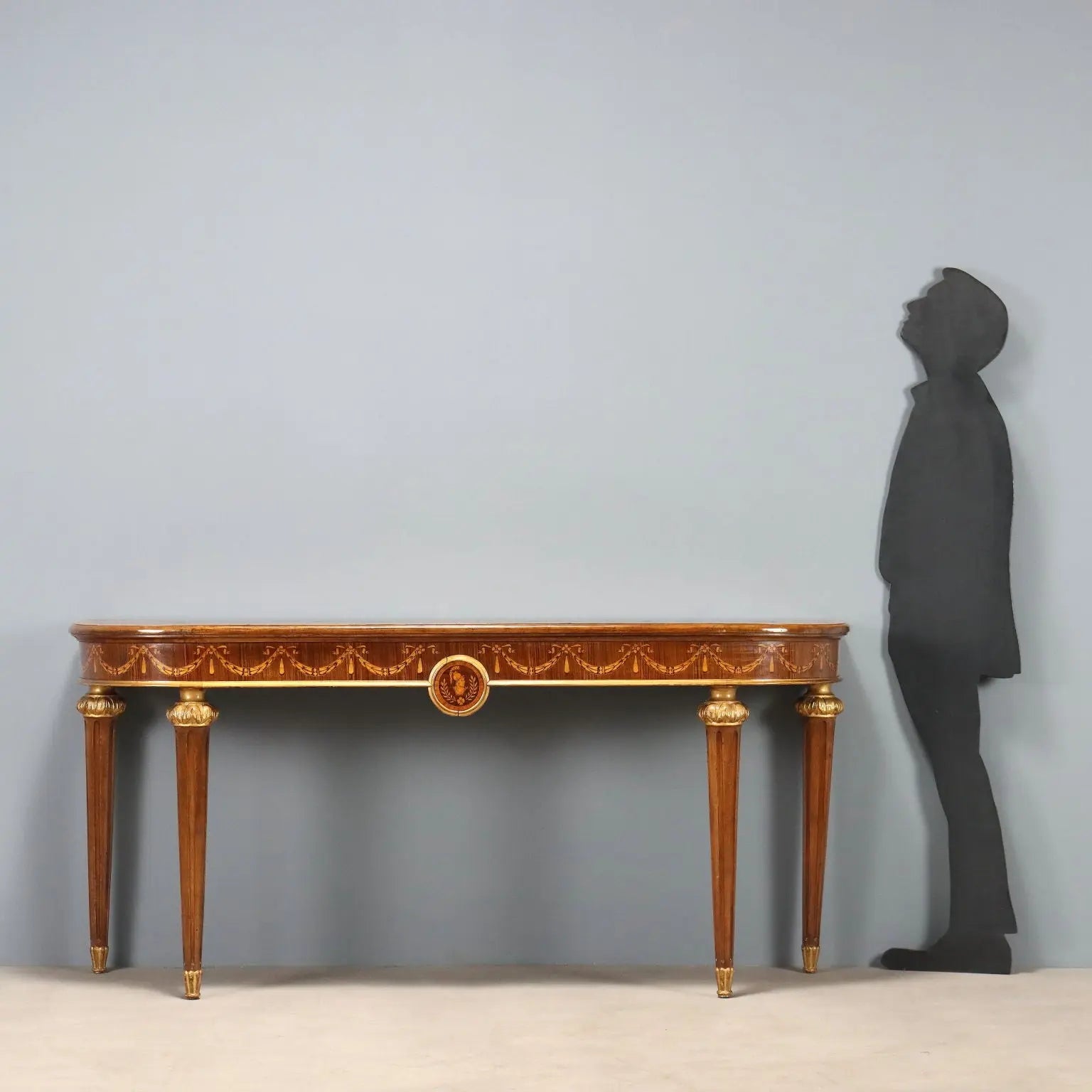 Antique Console Neoclassical Style Walnut Maple Italy XX Century - Italy, Early XX Century | Antiques | Consoles