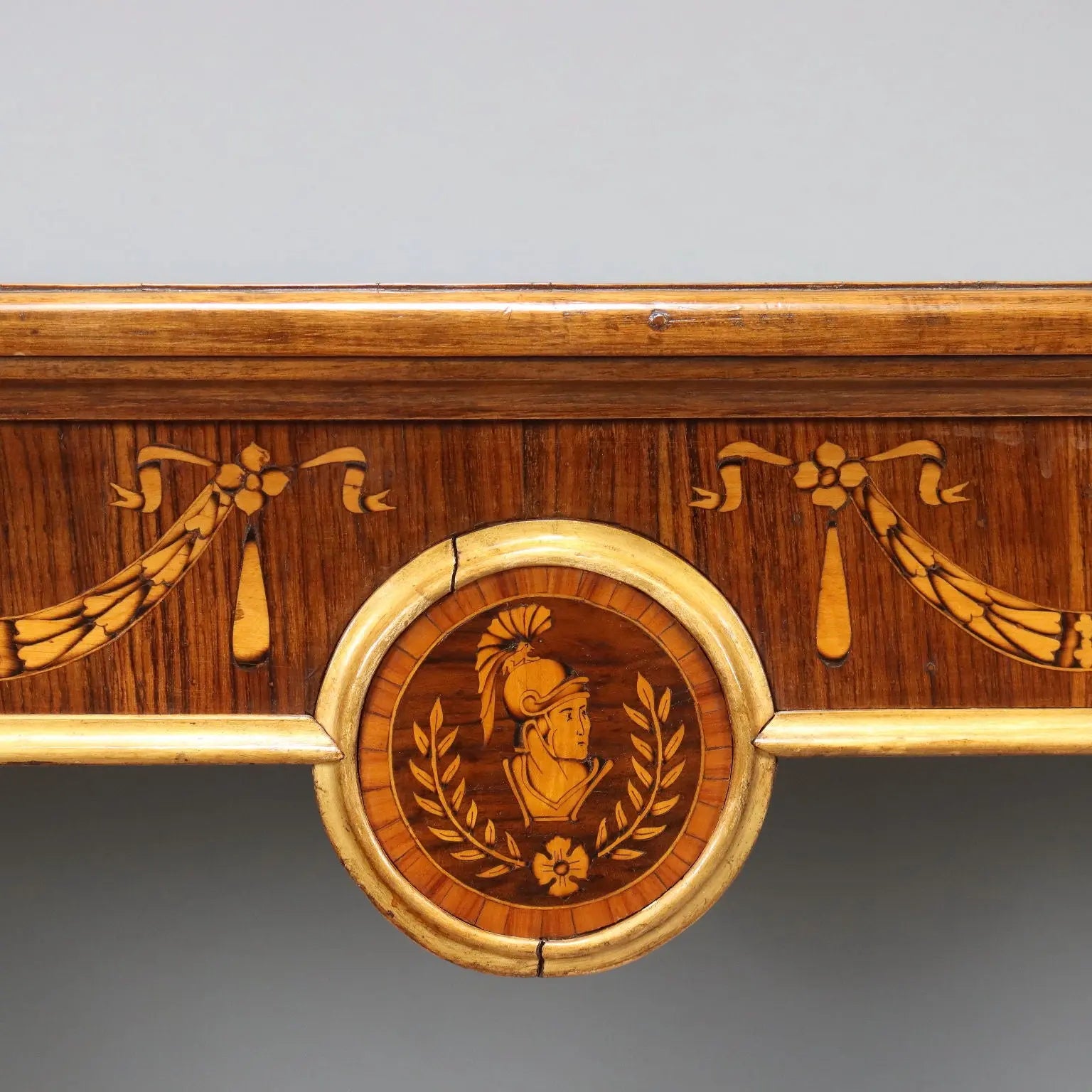Antique Console Neoclassical Style Walnut Maple Italy XX Century - Italy, Early XX Century | Antiques | Consoles
