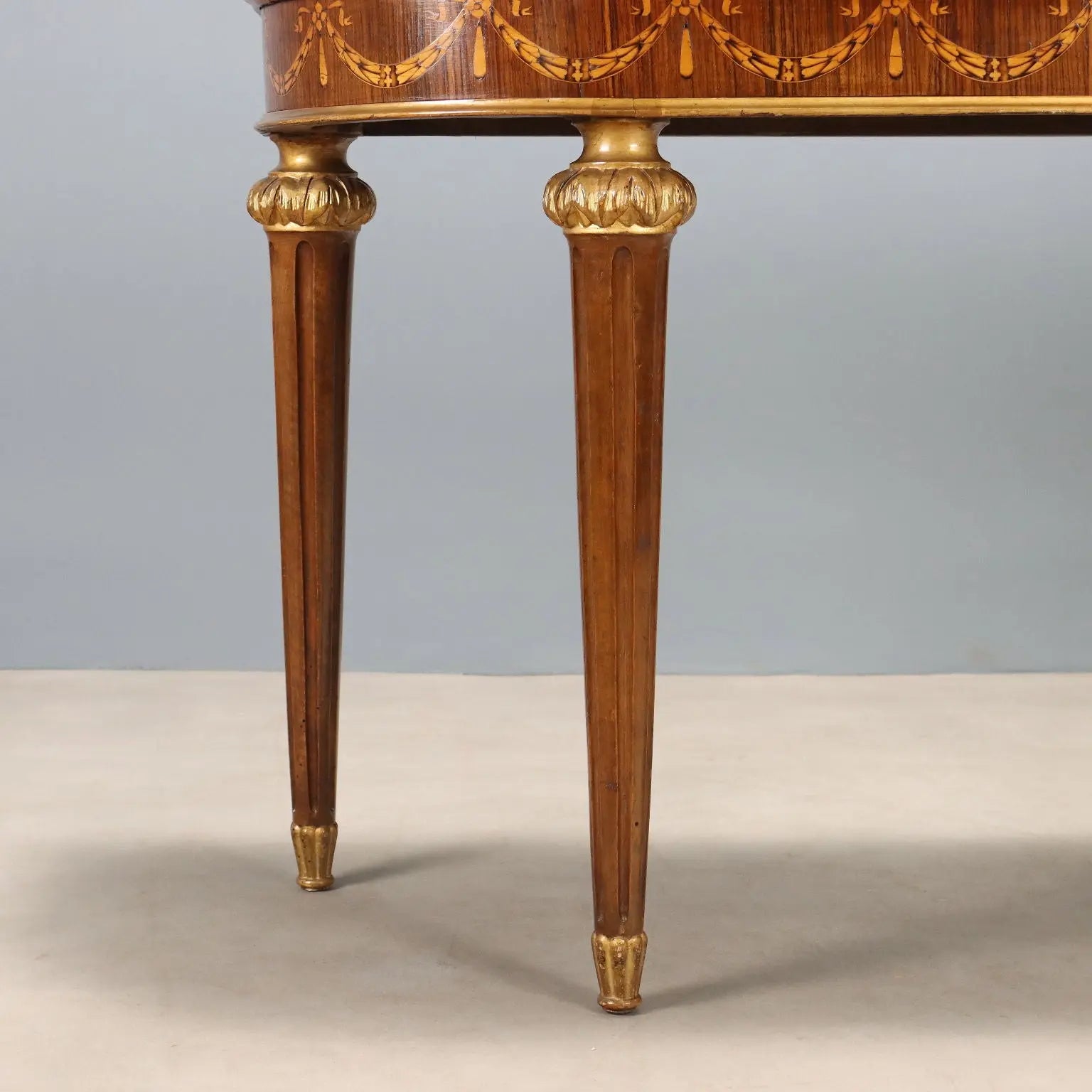 Antique Console Neoclassical Style Walnut Maple Italy XX Century - Italy, Early XX Century | Antiques | Consoles