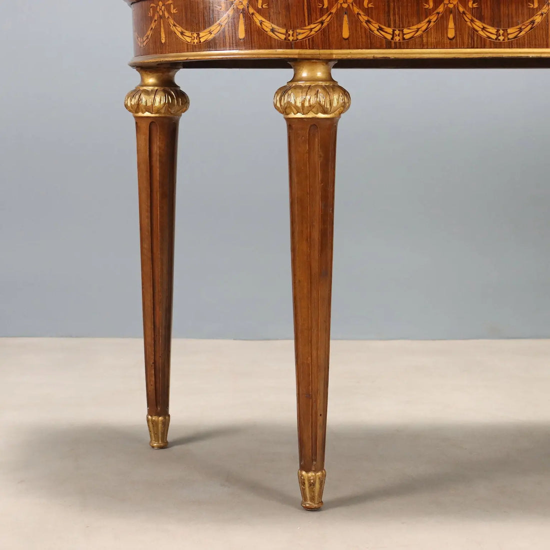 Antique Console Neoclassical Style Walnut Maple Italy XX Century - Italy, Early XX Century | Antiques | Consoles