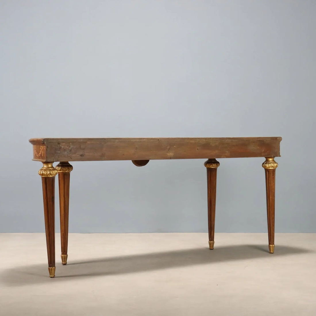 Antique Console Neoclassical Style Walnut Maple Italy XX Century - Italy, Early XX Century | Antiques | Consoles
