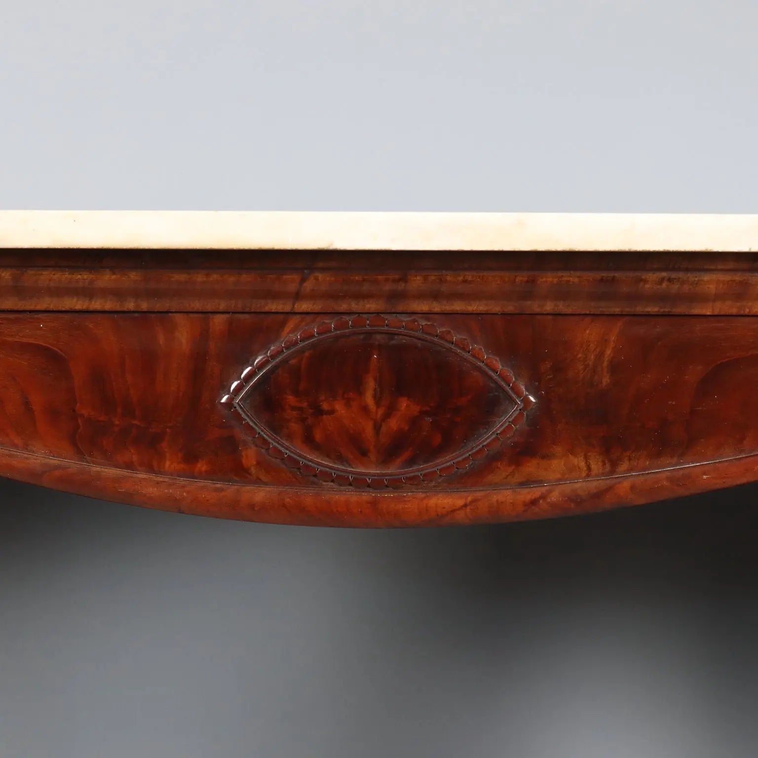 Antique Empire Console White Marble Mahogany XIX Century