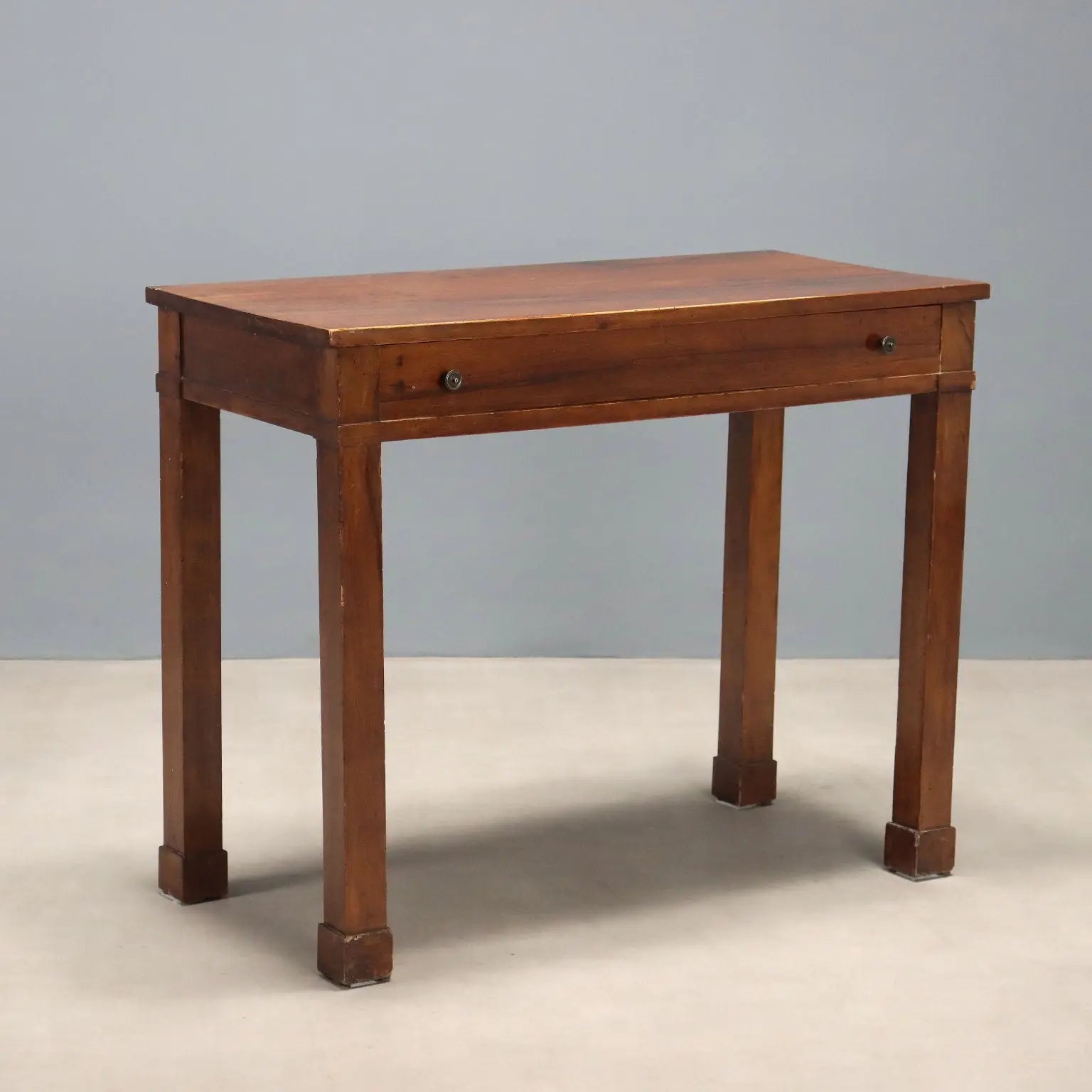 Antique Empire Console Walnut with Drawer Italy XIX Century