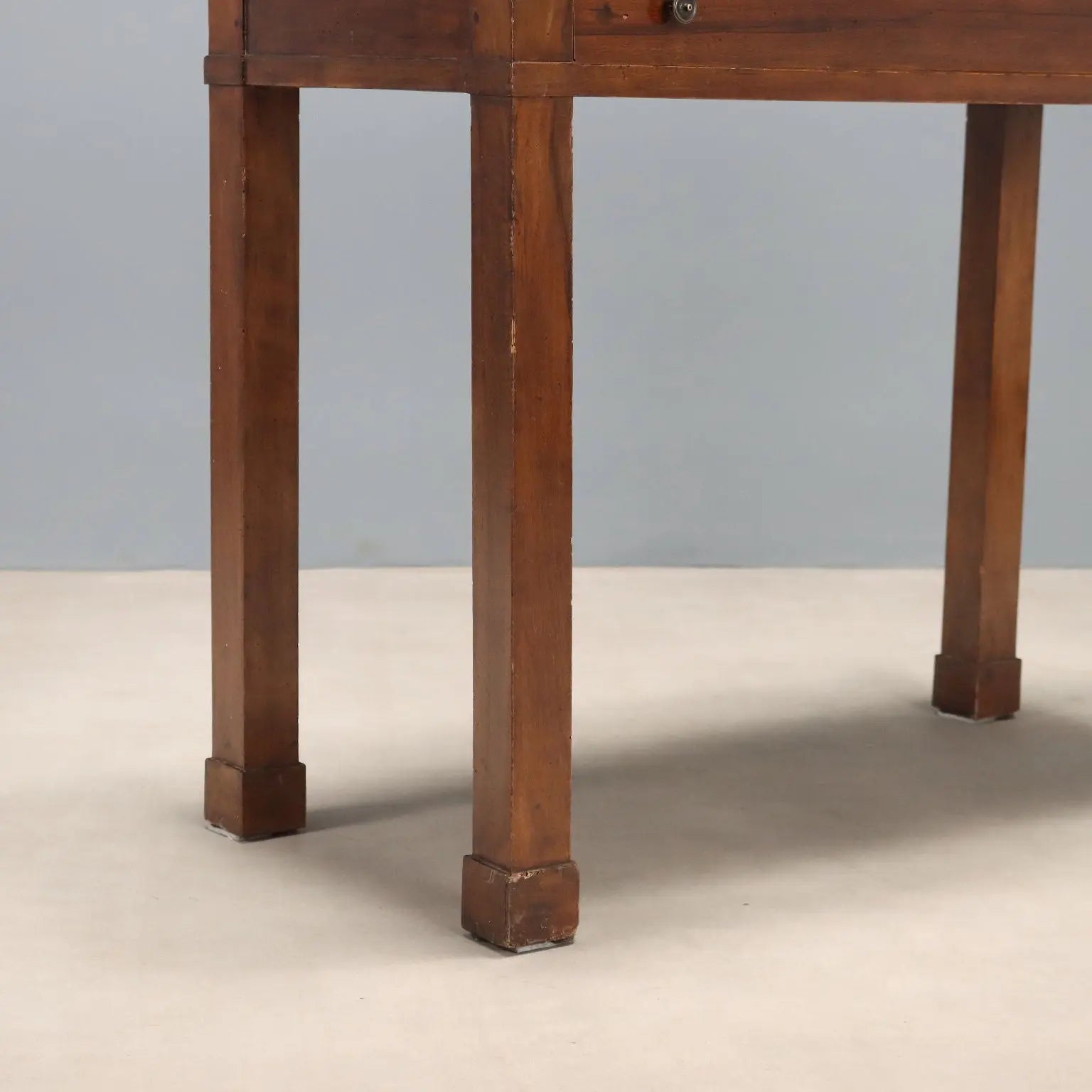 Antique Empire Console Walnut with Drawer Italy XIX Century