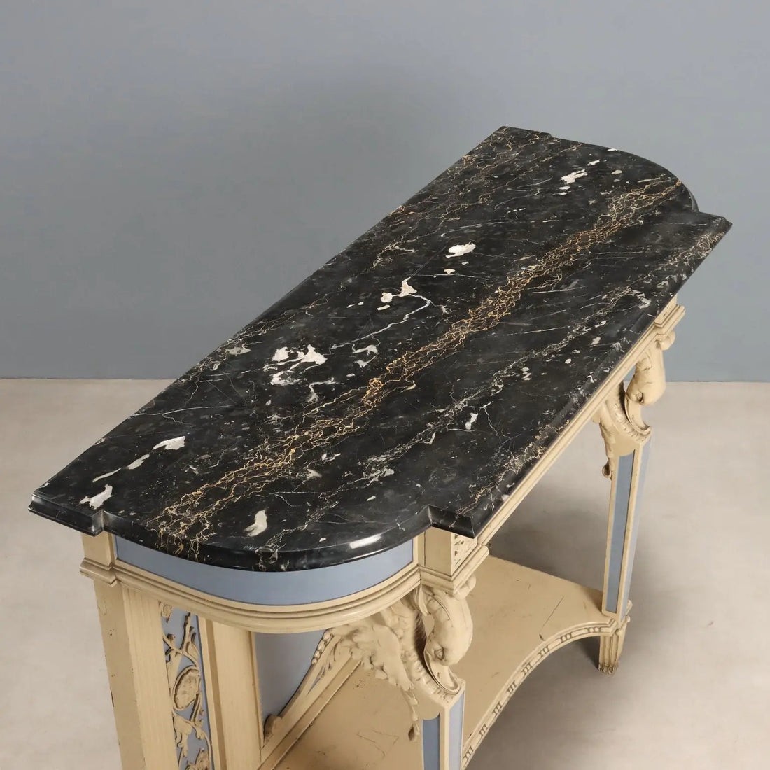 Antique Console Neoclassical Style Carved Wood XIX Century