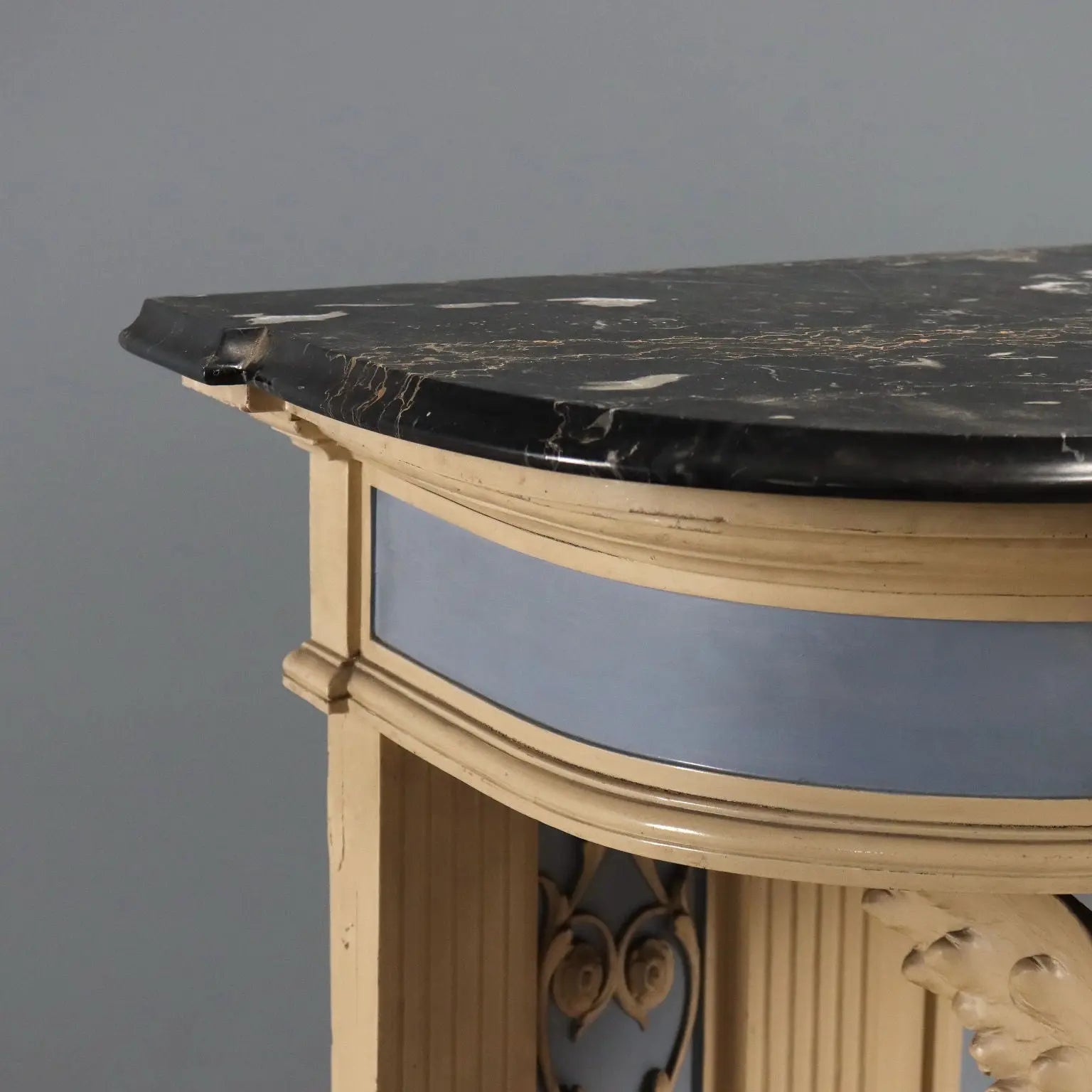 Antique Console Neoclassical Style Carved Wood XIX Century