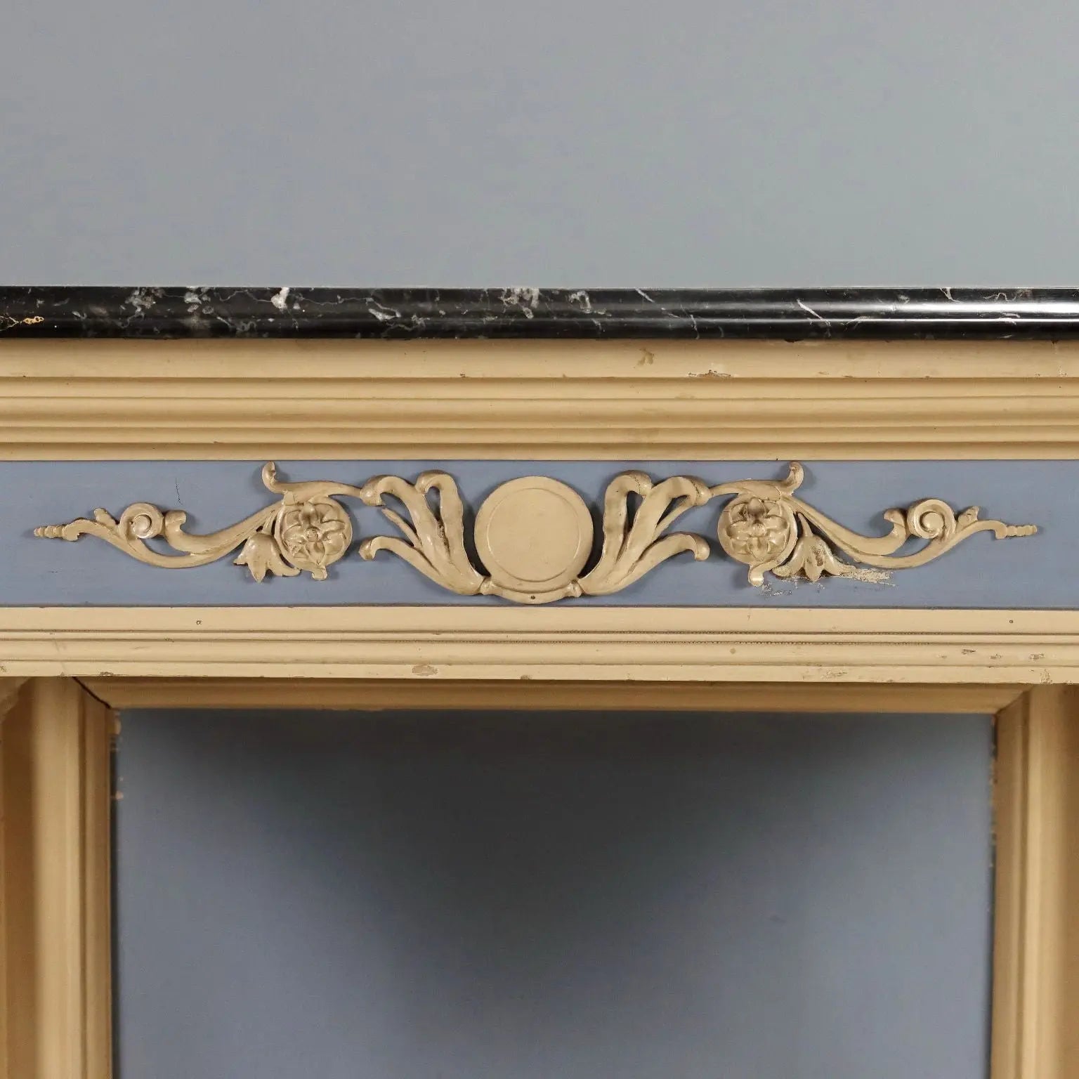 Antique Console Neoclassical Style Carved Wood XIX Century