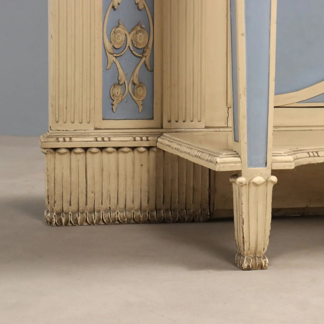 Antique Console Neoclassical Style Carved Wood XIX Century
