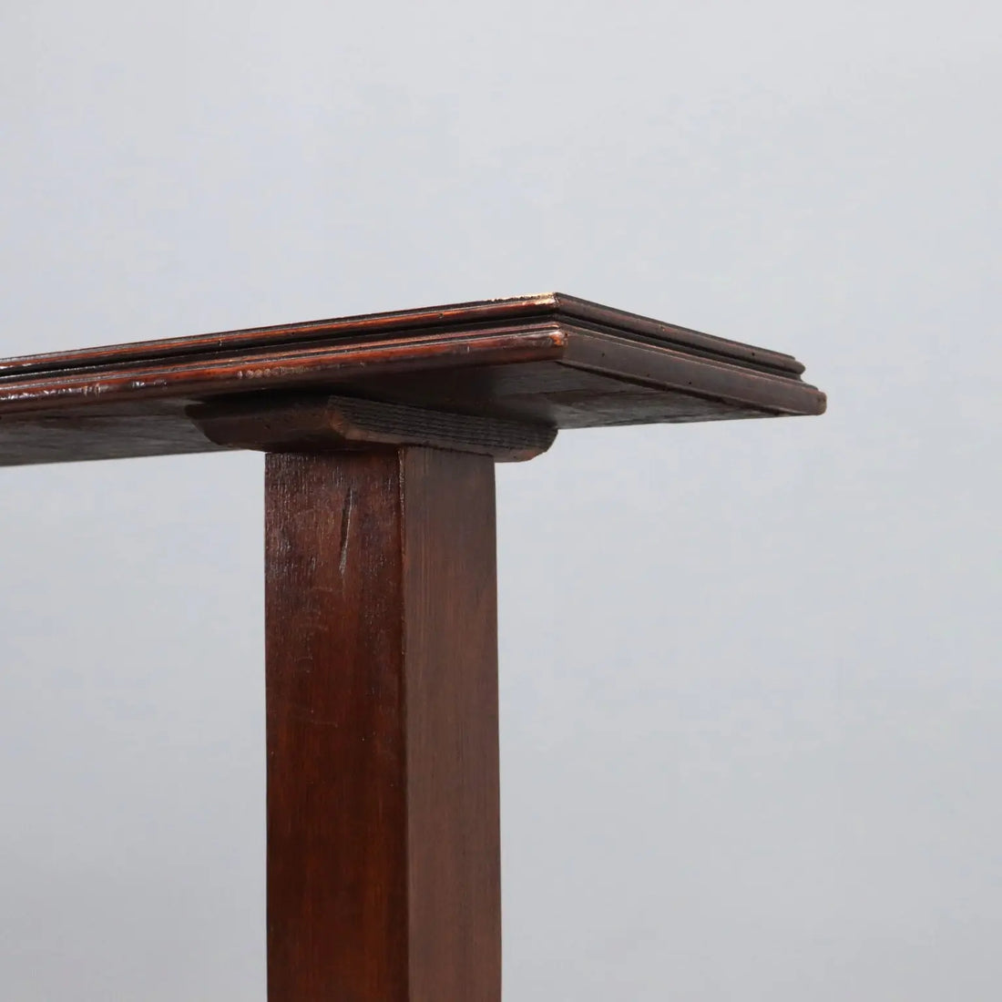 Antique Oak Console Stained Walnut Italy Early 20th Century