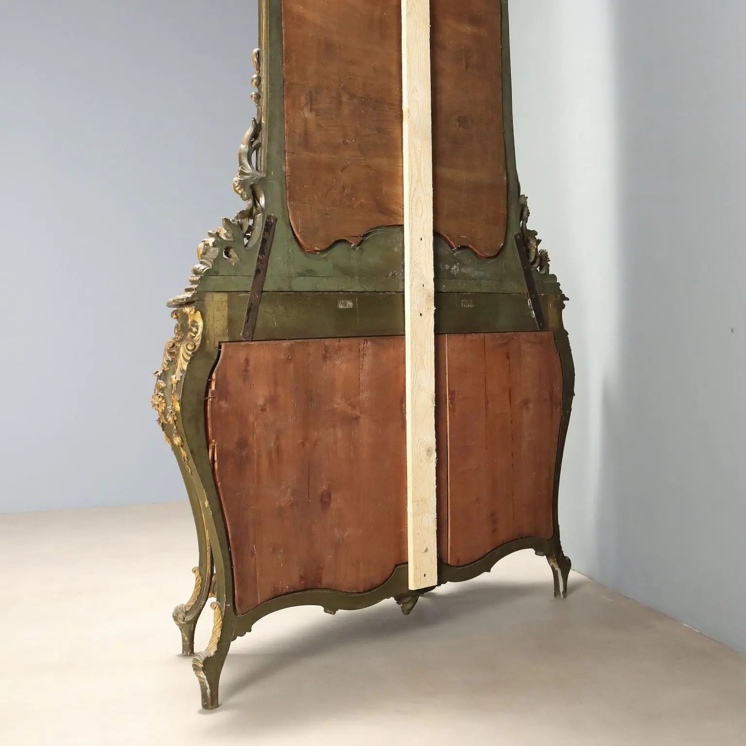 Antique Baroque Console with Mirror Wood Italy Late XIX Century