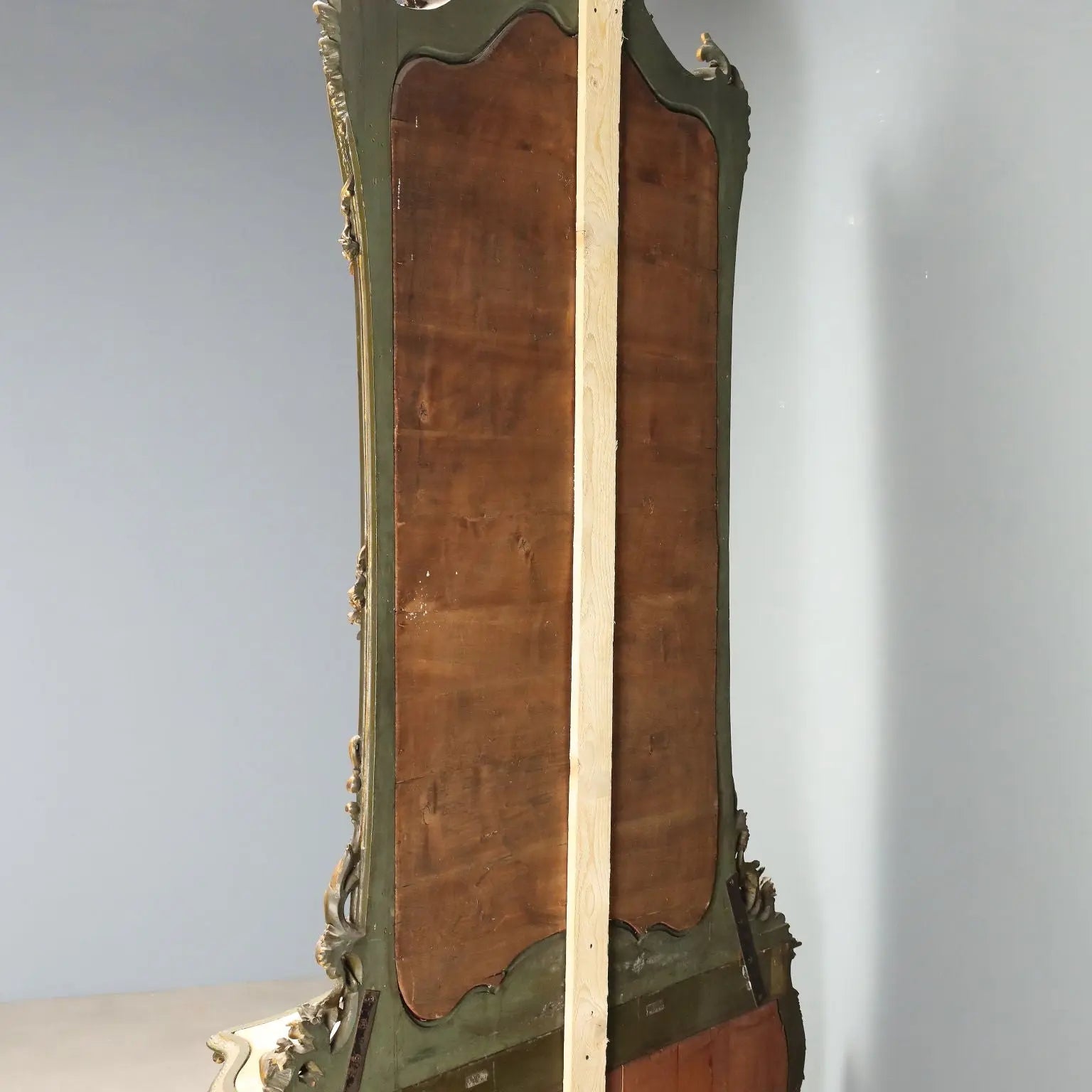 Antique Baroque Console with Mirror Wood Italy Late XIX Century