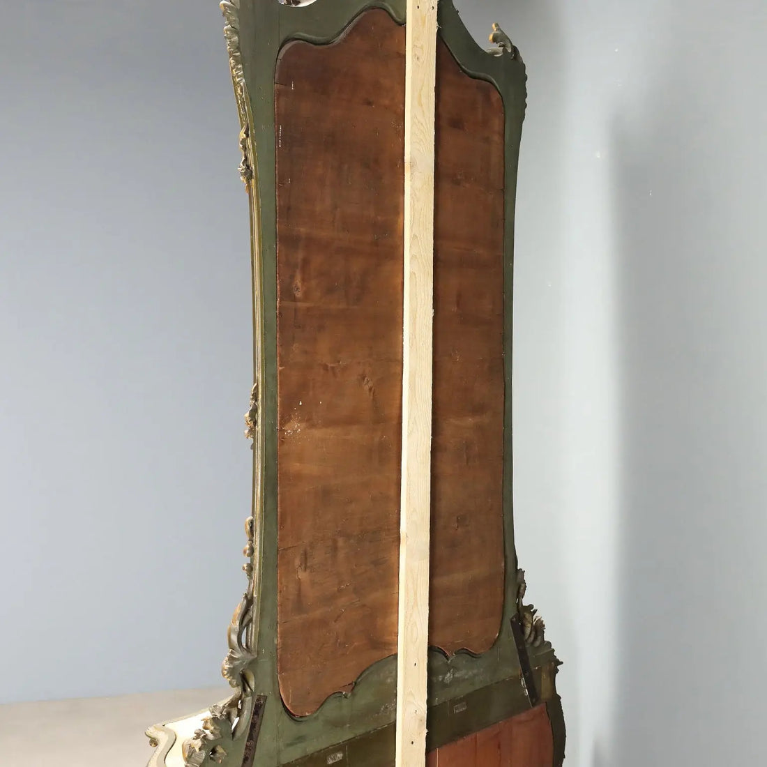 Antique Baroque Console with Mirror Wood Italy Late XIX Century