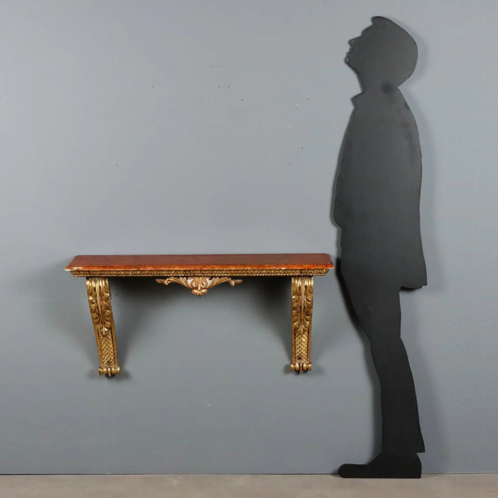 Antique Console Carved Gilded Wood Italy XIX Century