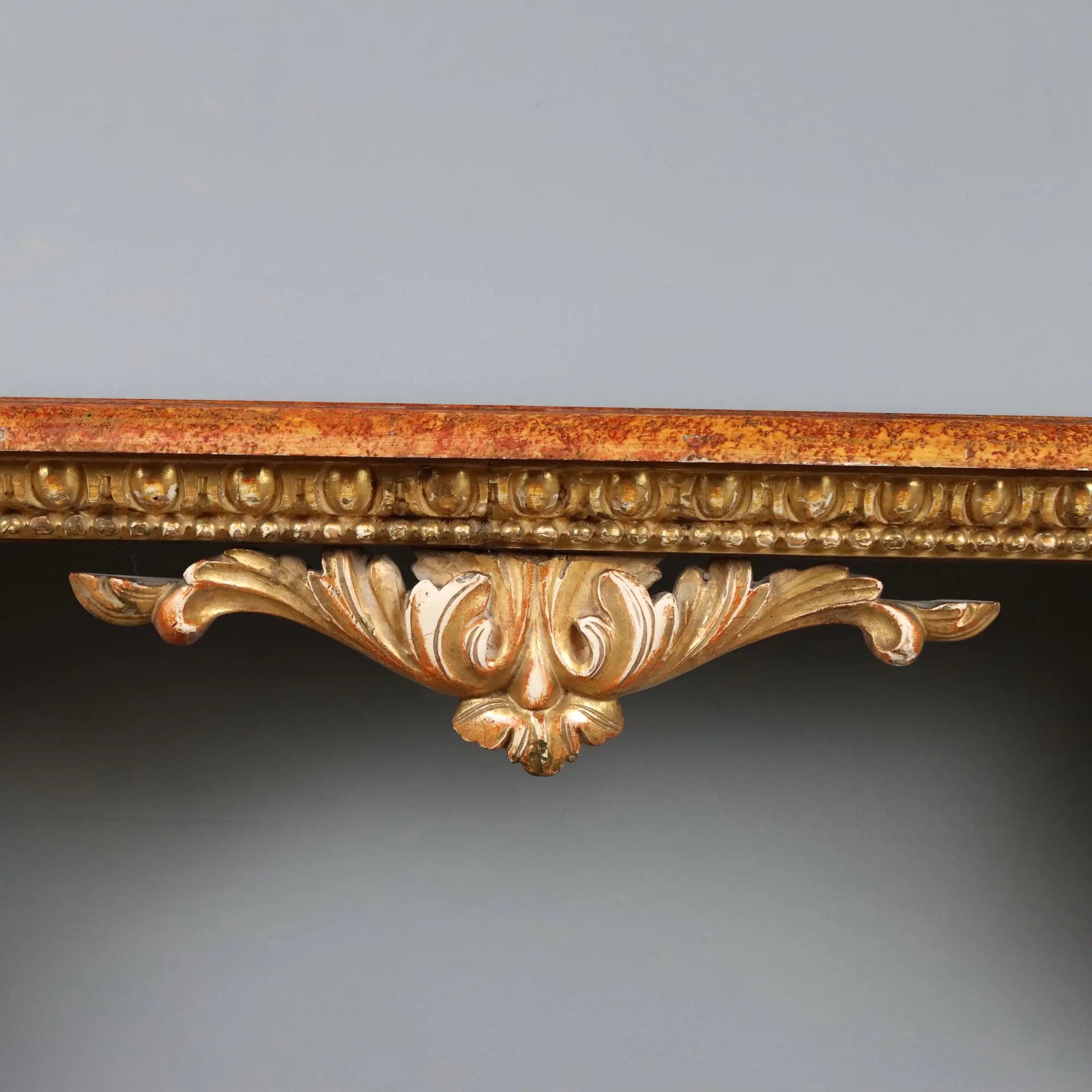 Antique Console Carved Gilded Wood Italy XIX Century
