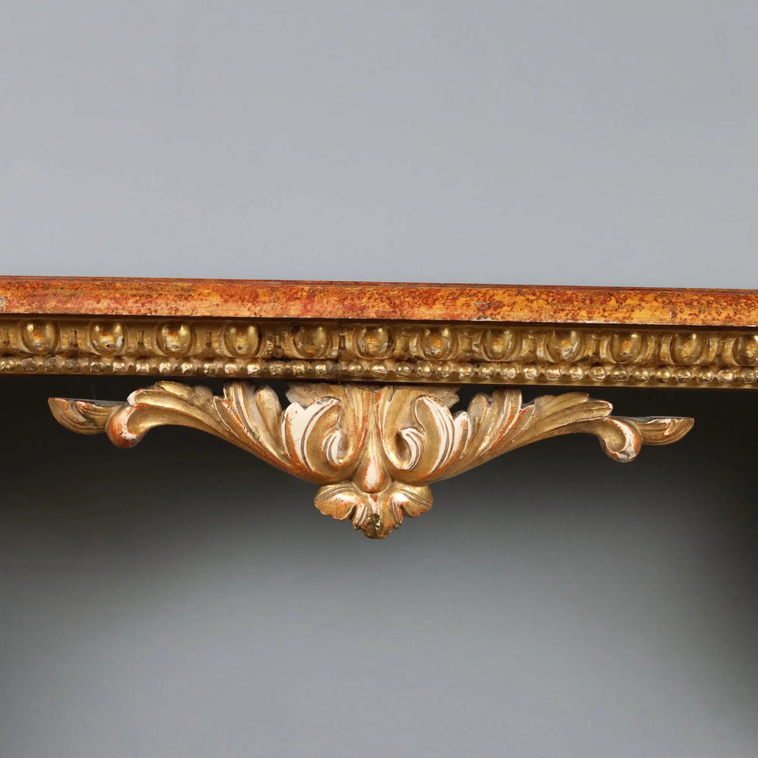 Antique Console Carved Gilded Wood Italy XIX Century