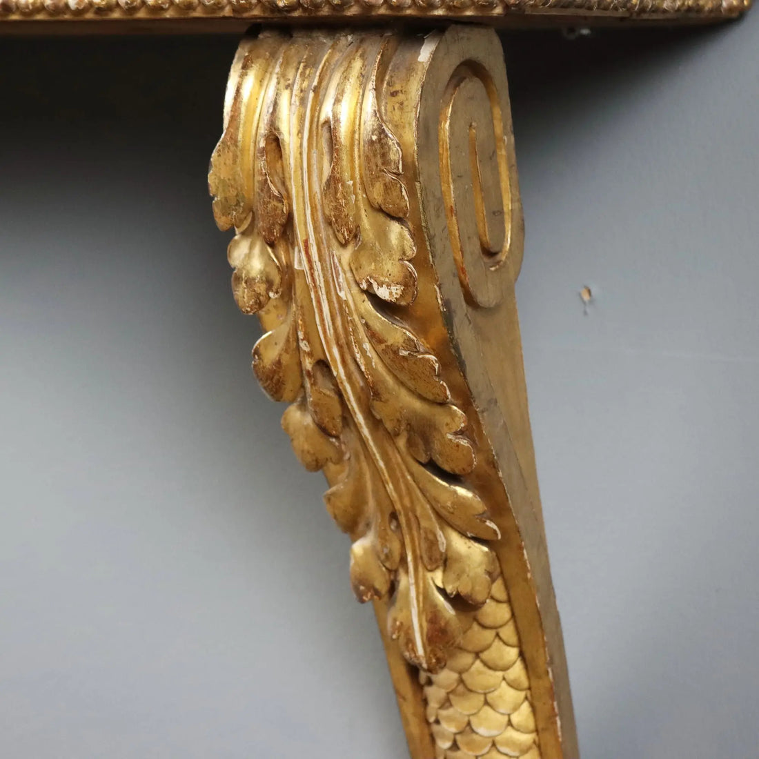 Antique Console Carved Gilded Wood Italy XIX Century