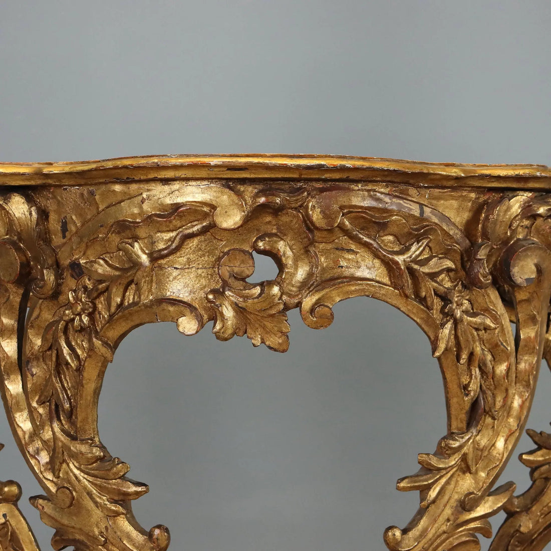 Antique Console Eclectic Carved Fir Gilded Italy XIX Century