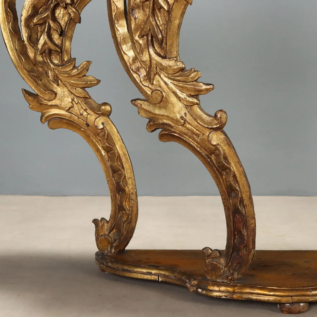 Antique Console Eclectic Carved Fir Gilded Italy XIX Century