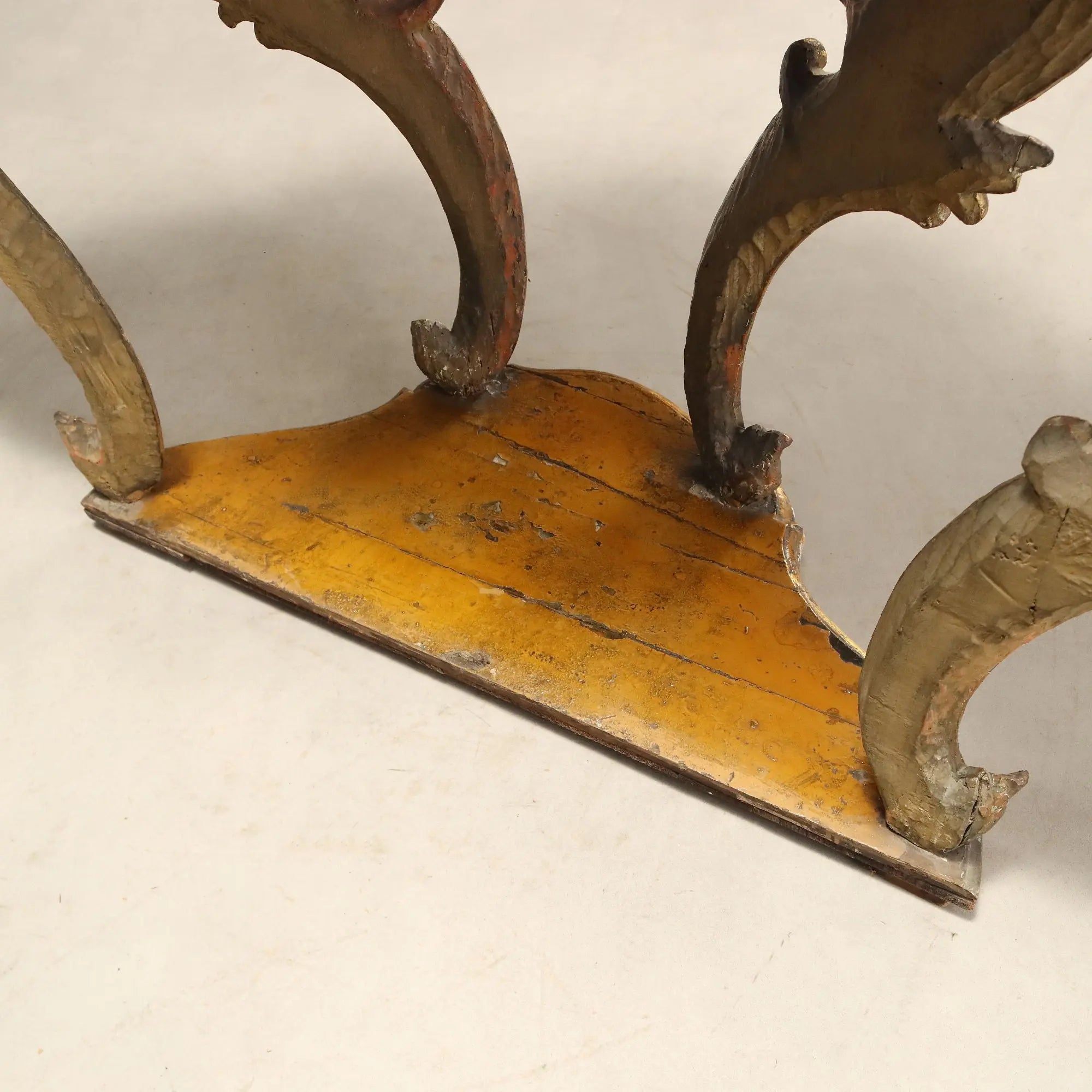 Antique Console Eclectic Carved Fir Gilded Italy XIX Century