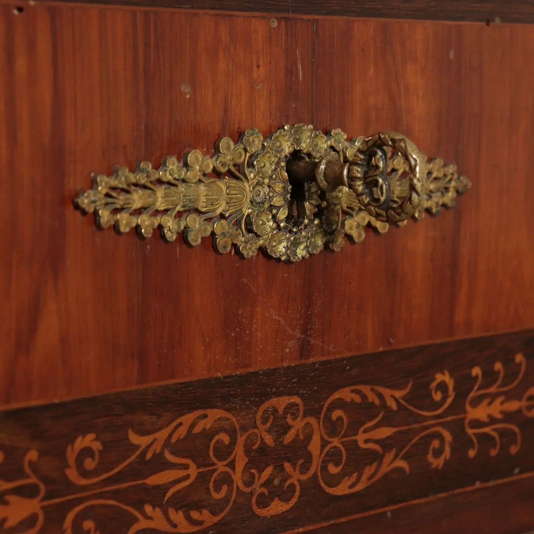 Carlo X Armoire with Bronzes and Inlays