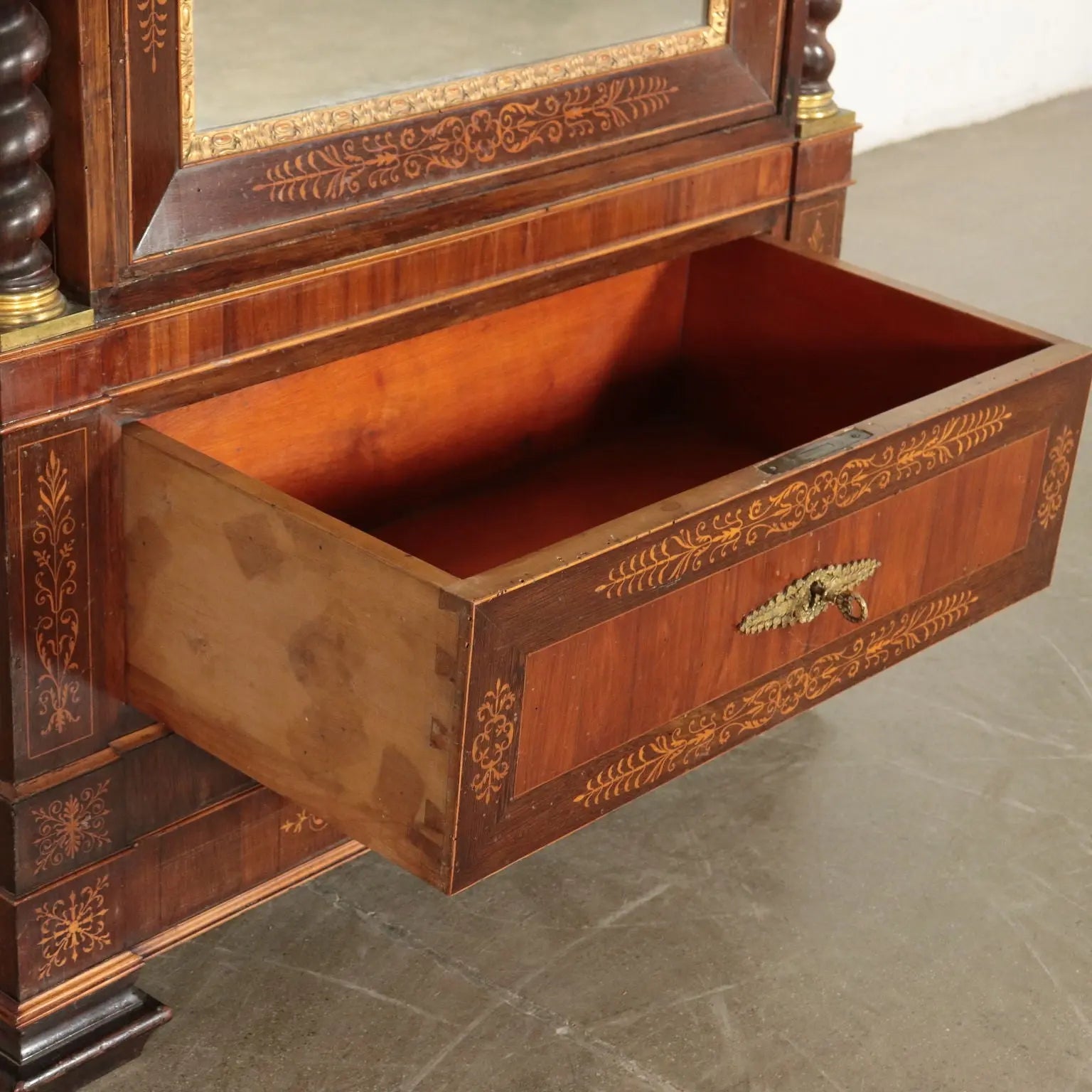 Carlo X Armoire with Bronzes and Inlays