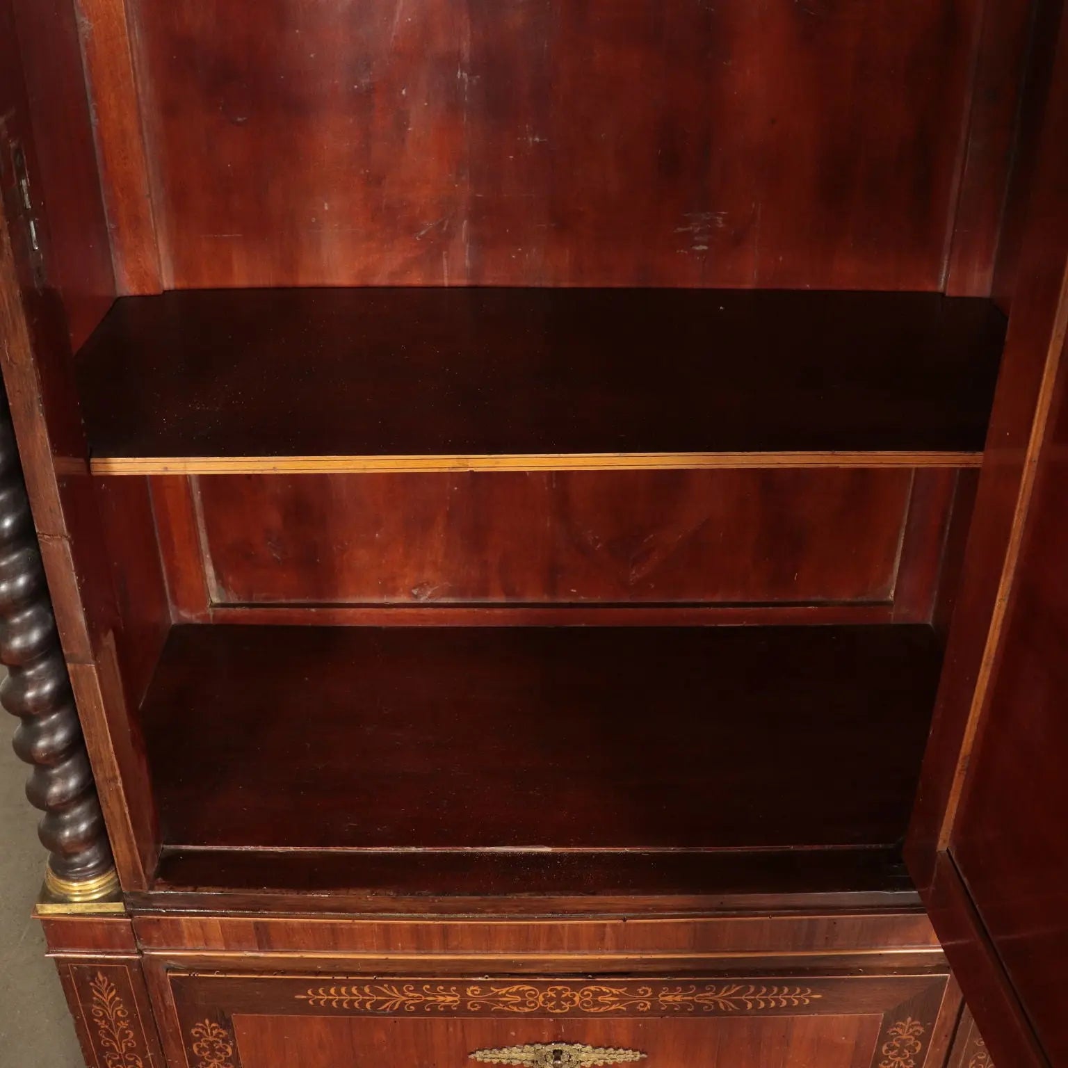 Carlo X Armoire with Bronzes and Inlays
