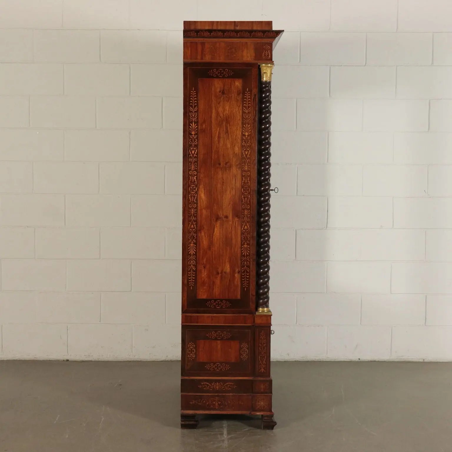 Carlo X Armoire with Bronzes and Inlays