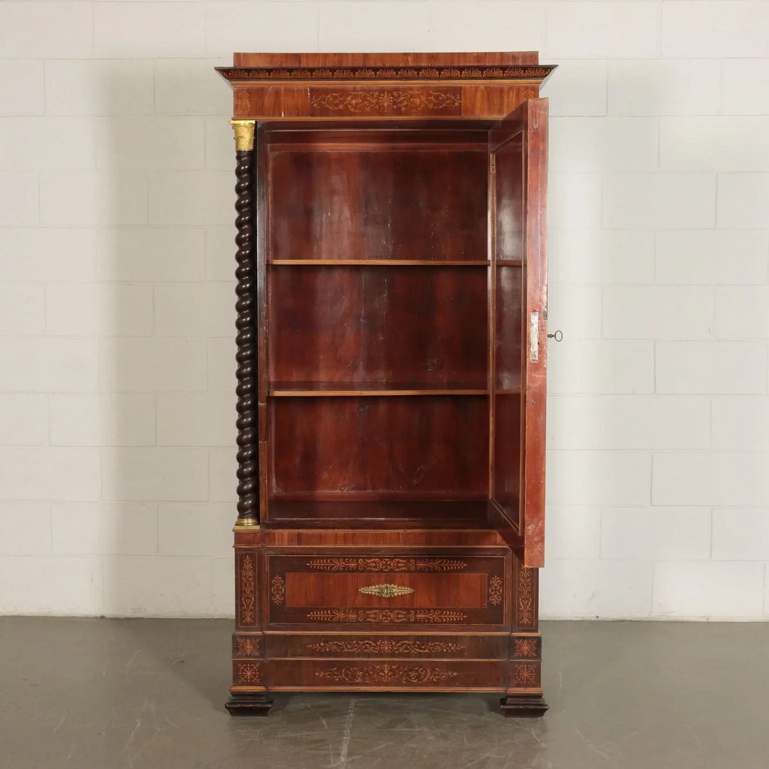 Carlo X Armoire with Bronzes and Inlays