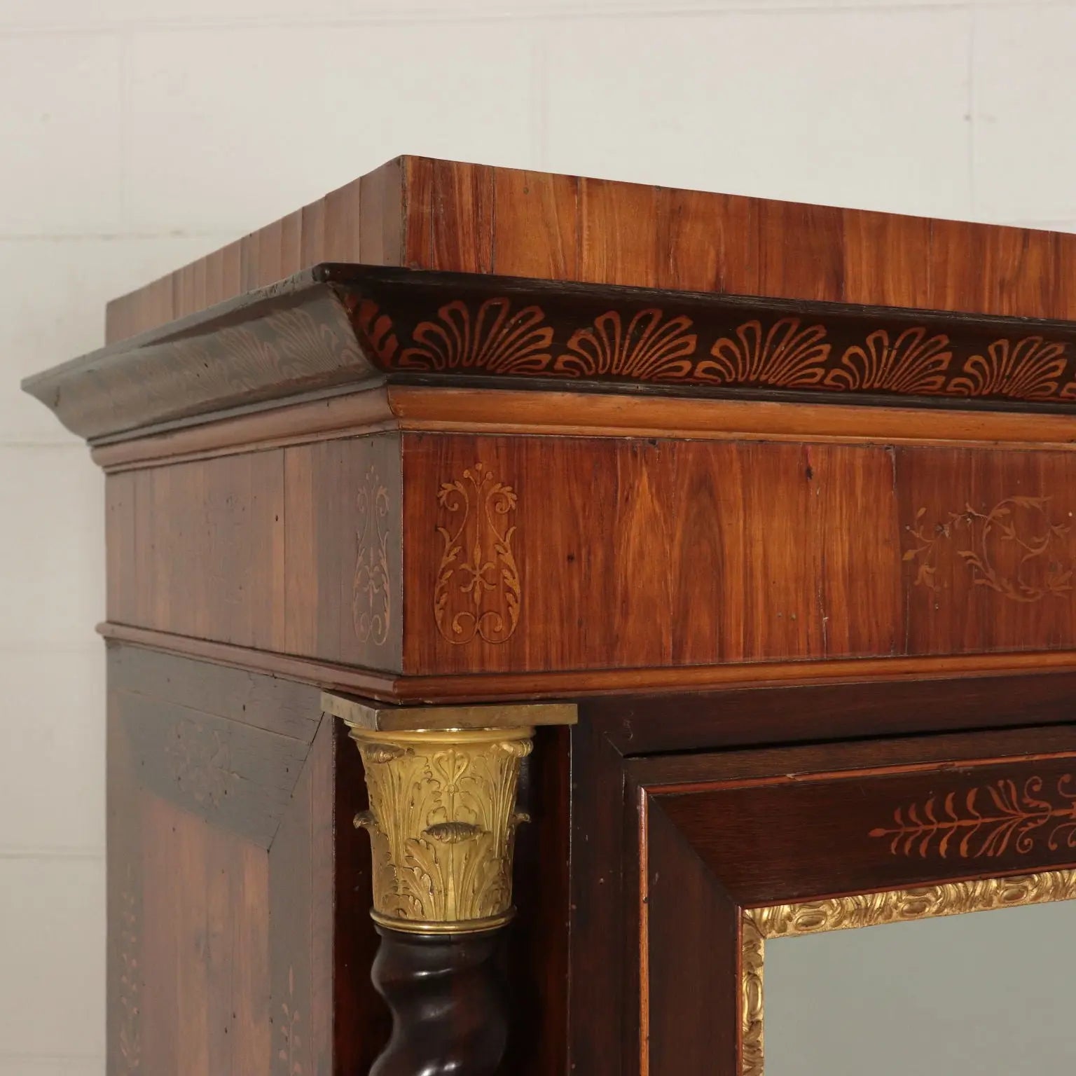 Carlo X Armoire with Bronzes and Inlays