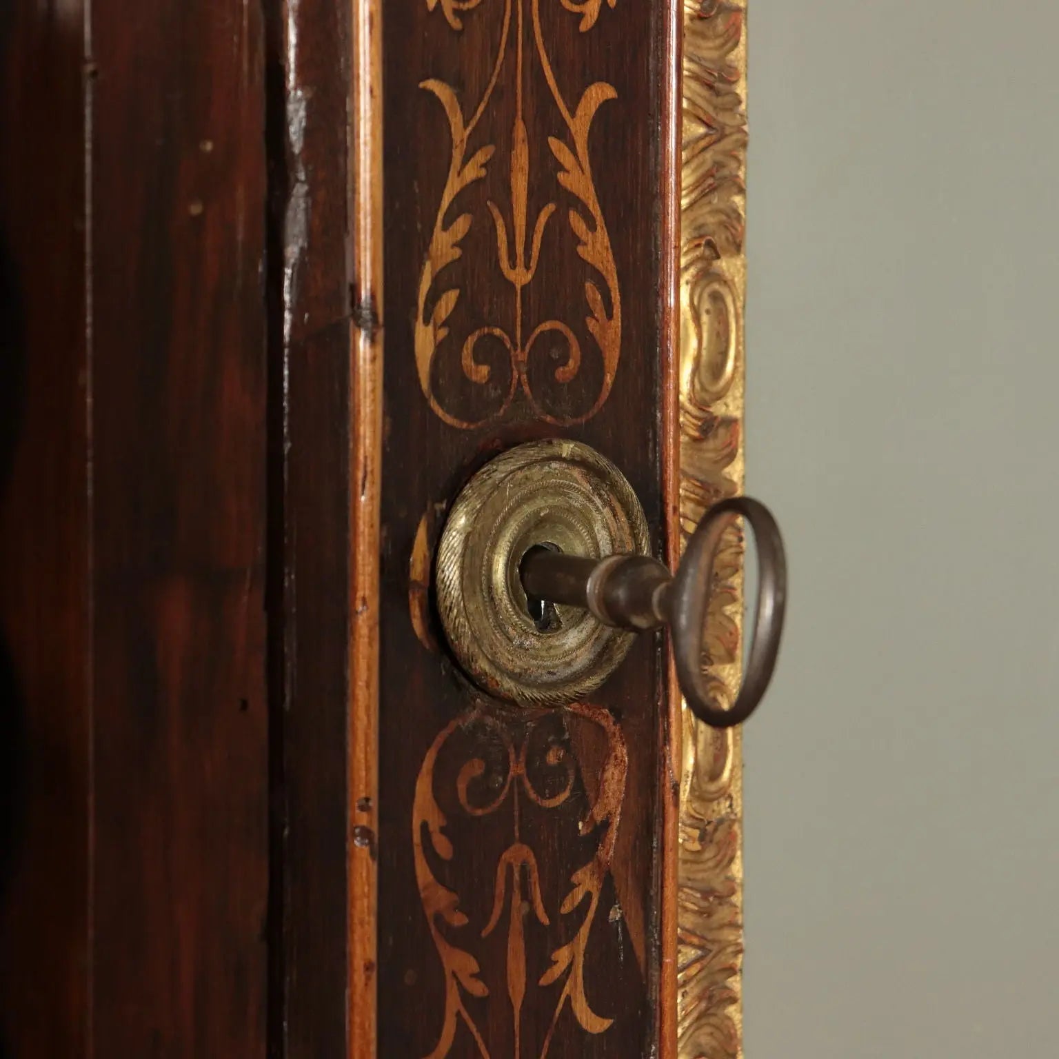 Carlo X Armoire with Bronzes and Inlays