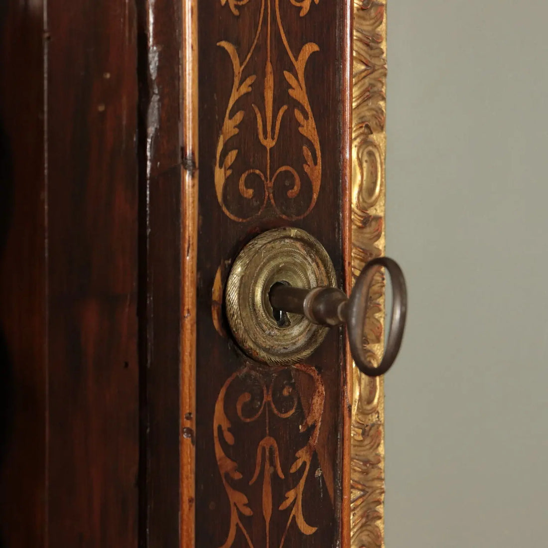 Carlo X Armoire with Bronzes and Inlays