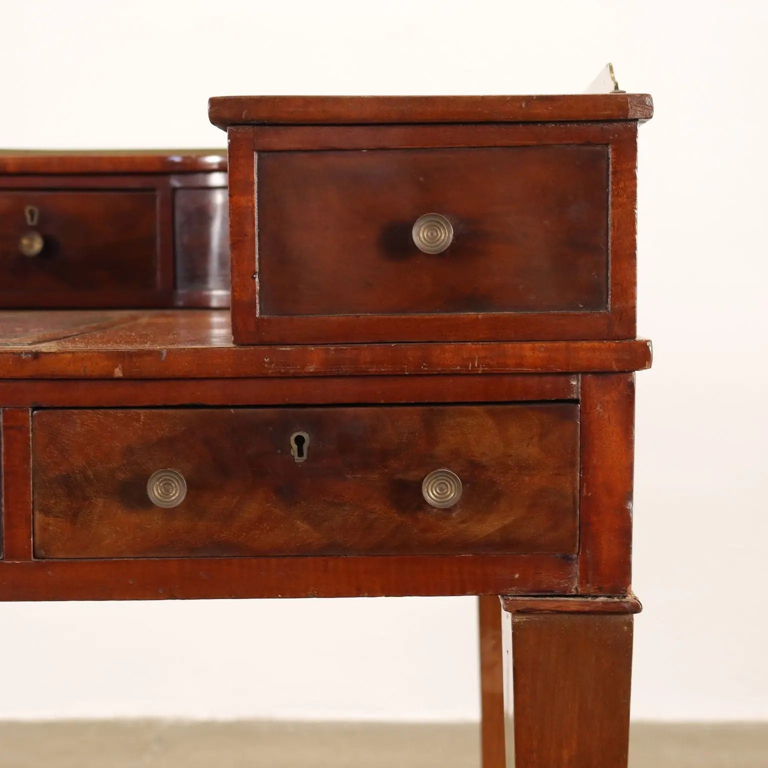 Ancient Writing Desk Carlton House Desk George III '800 Mahogany Brass - England First quarter of the 19th century George III | Antiques | Desks & Writing Desks