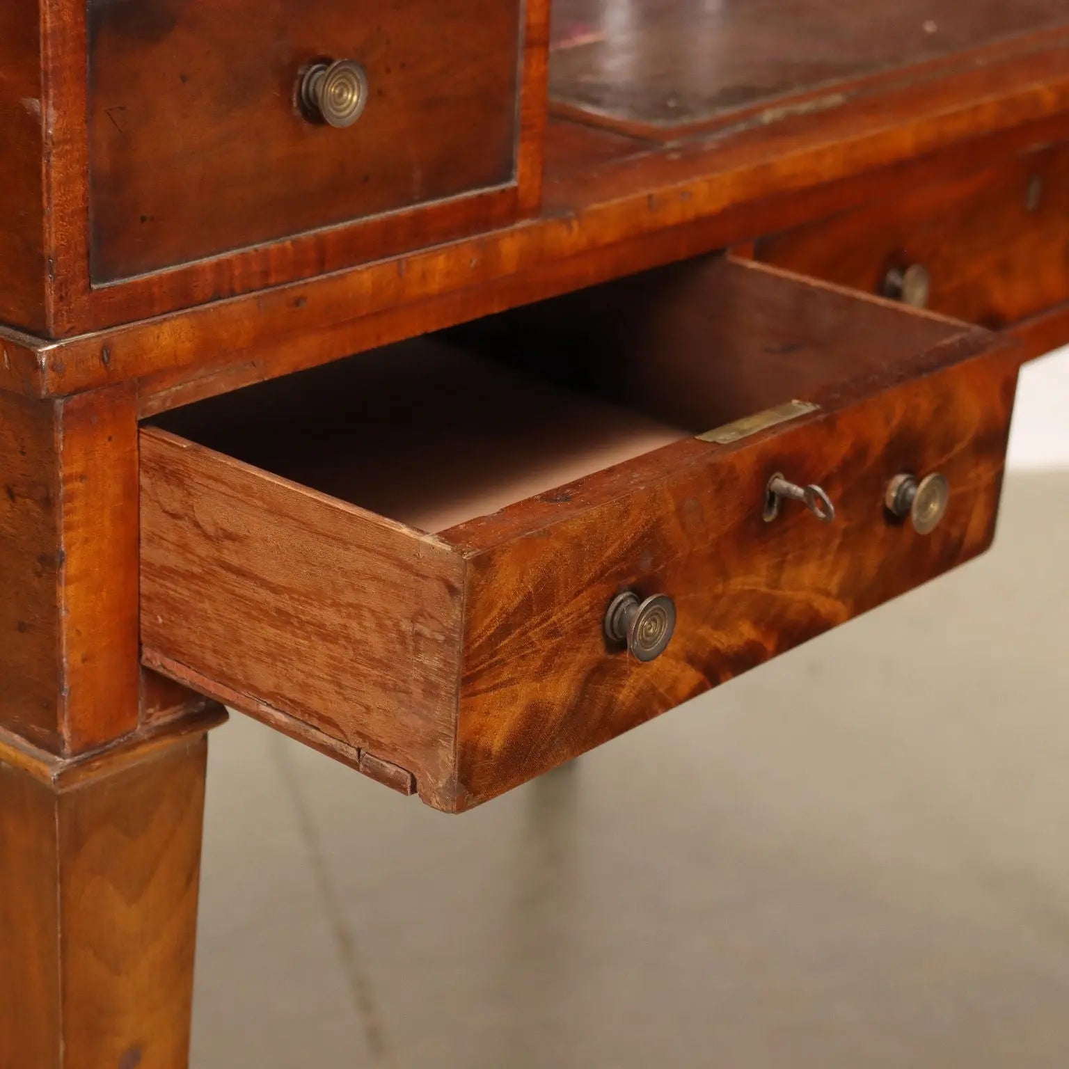 Ancient Writing Desk Carlton House Desk George III '800 Mahogany Brass - England First quarter of the 19th century George III | Antiques | Desks & Writing Desks