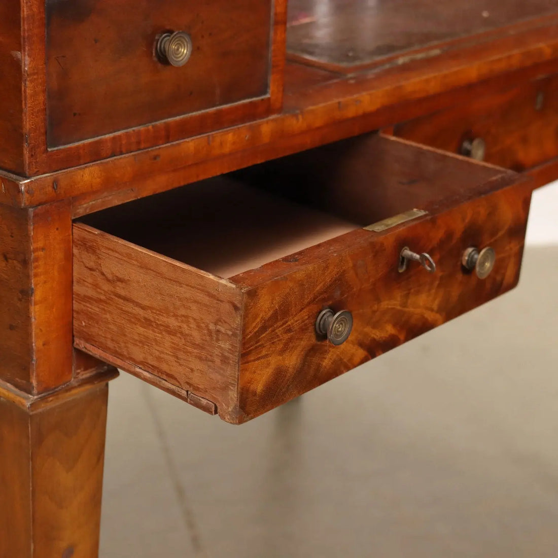 Ancient Writing Desk Carlton House Desk George III '800 Mahogany Brass - England First quarter of the 19th century George III | Antiques | Desks & Writing Desks