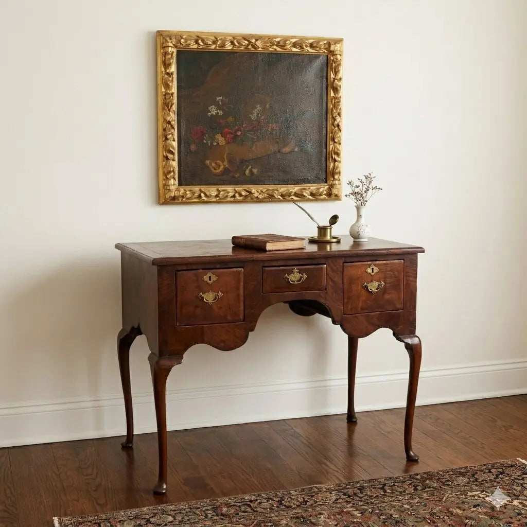 Chippendale Desk in Walnut - Late 18th Century