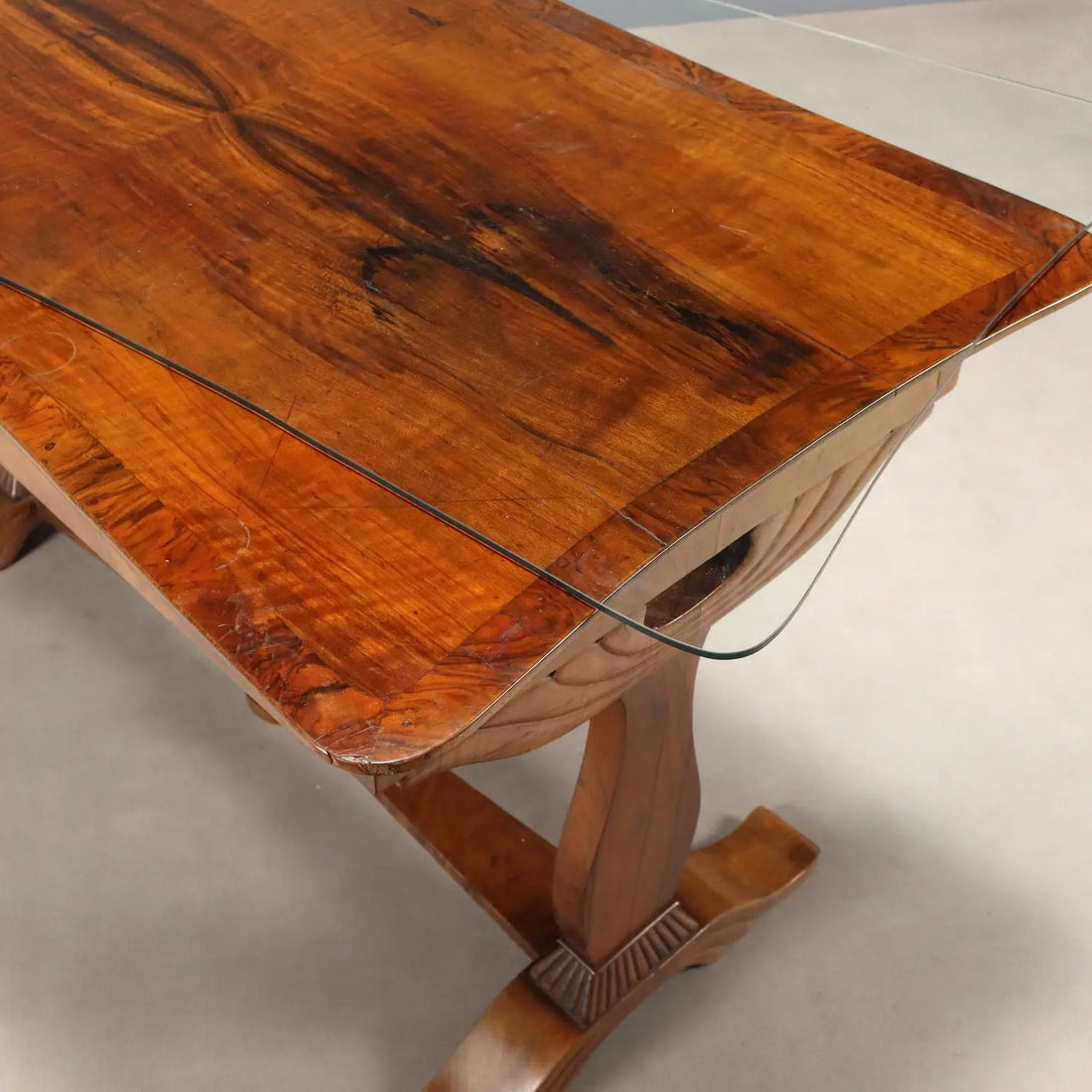 Biedermeier Walnut Desk - Austria 19th Century