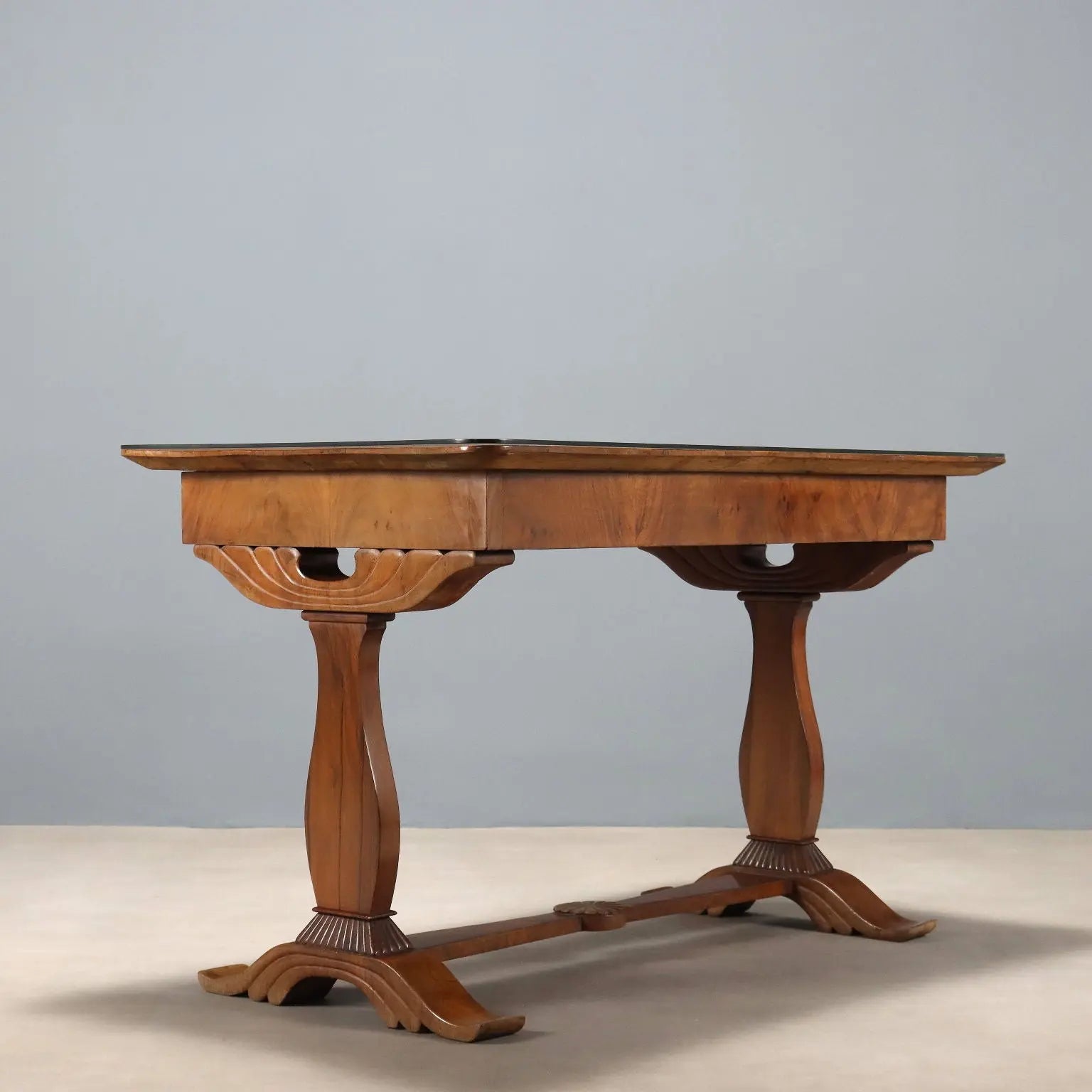 Biedermeier Walnut Desk - Austria 19th Century