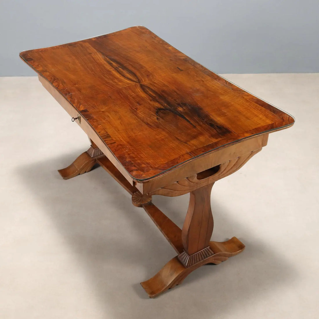 Biedermeier Walnut Desk - Austria 19th Century