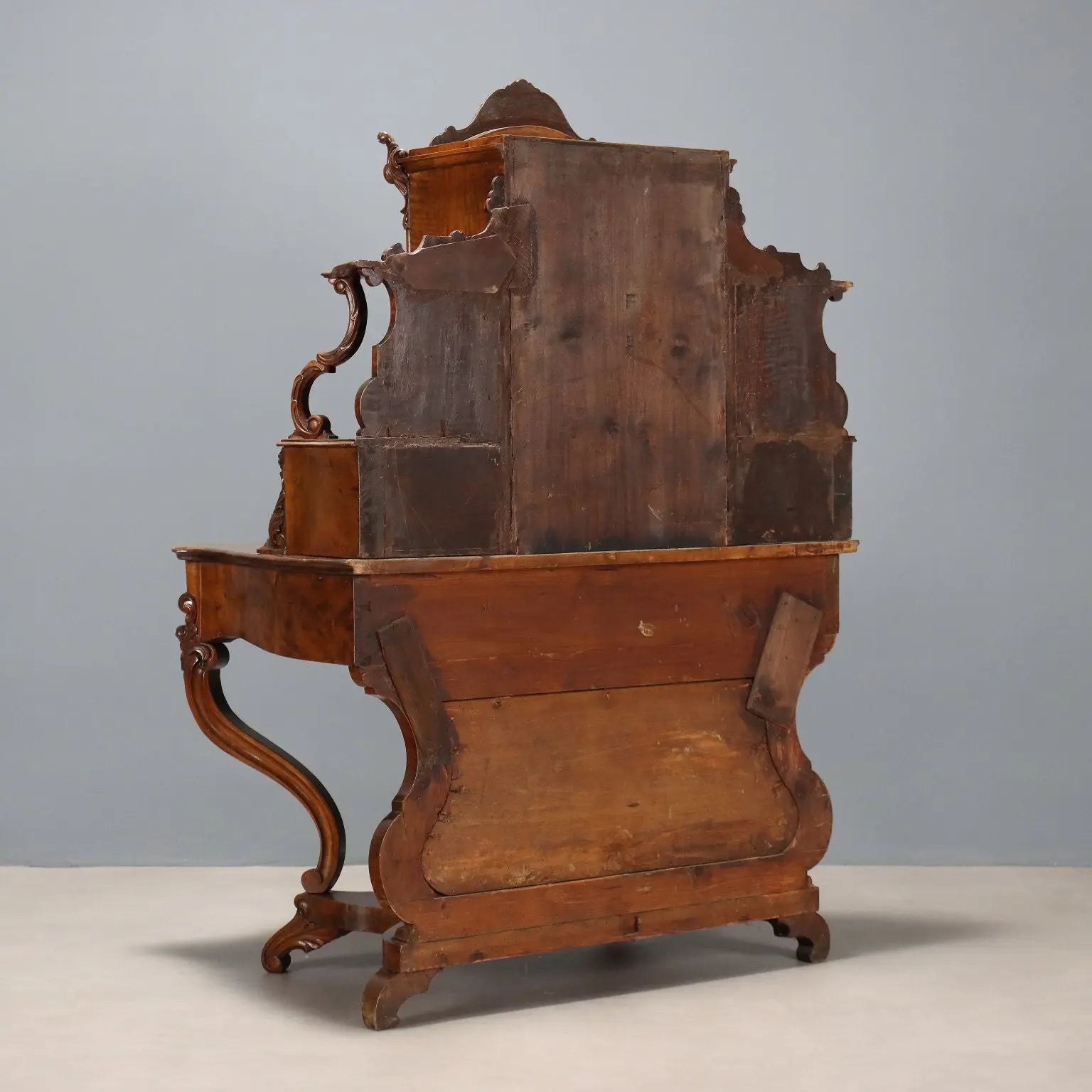 Antique Writing Desk Walnut Louis Philippe 5 Drawers XIX Century - Italy, XIX Century | Antiques | Desks & Writing Desks
