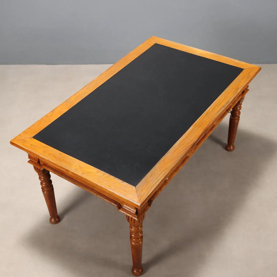 Antique Writing Desk Oak Black Laminate XX Century - Italy, Early XX Century | Antiques | Desks & Writing Desks