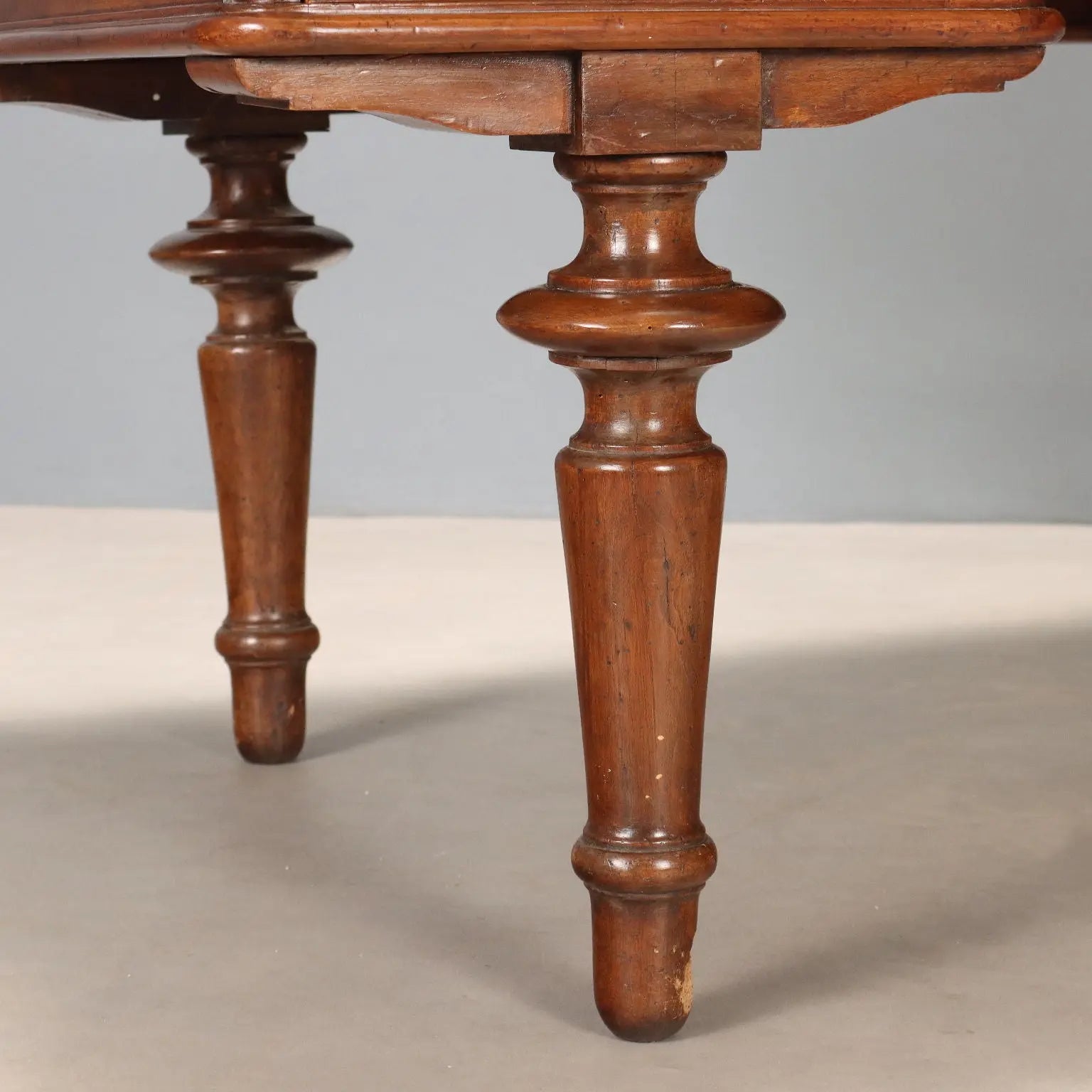 Antique Desk Walnut Leather Insert Drawers Italy Late XIX Century - Italy, Late XIX Century | Antiques | Desks & Writing Desks