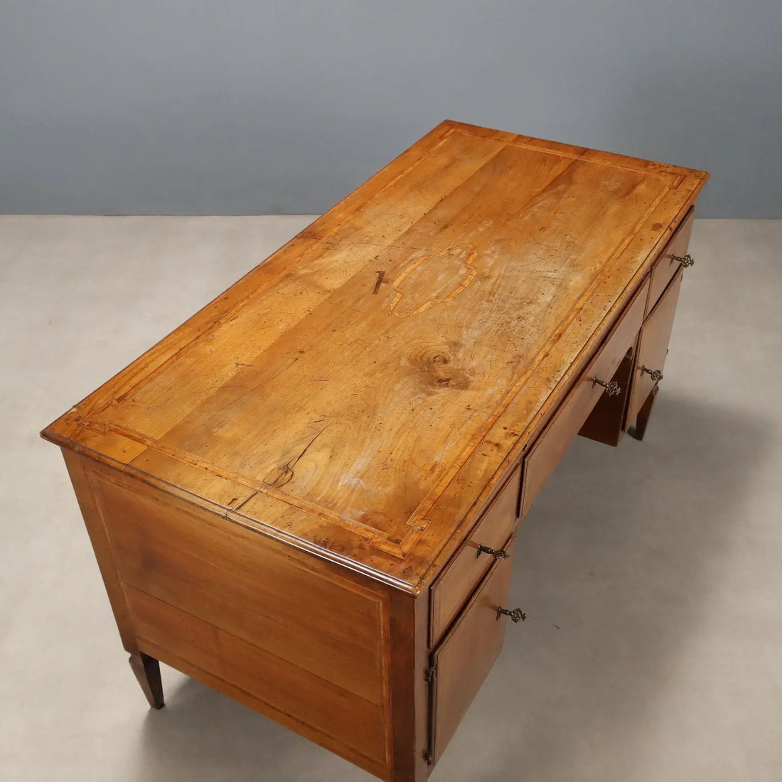Antique Writing Desk Directoire Walnut Italy XVIII Century