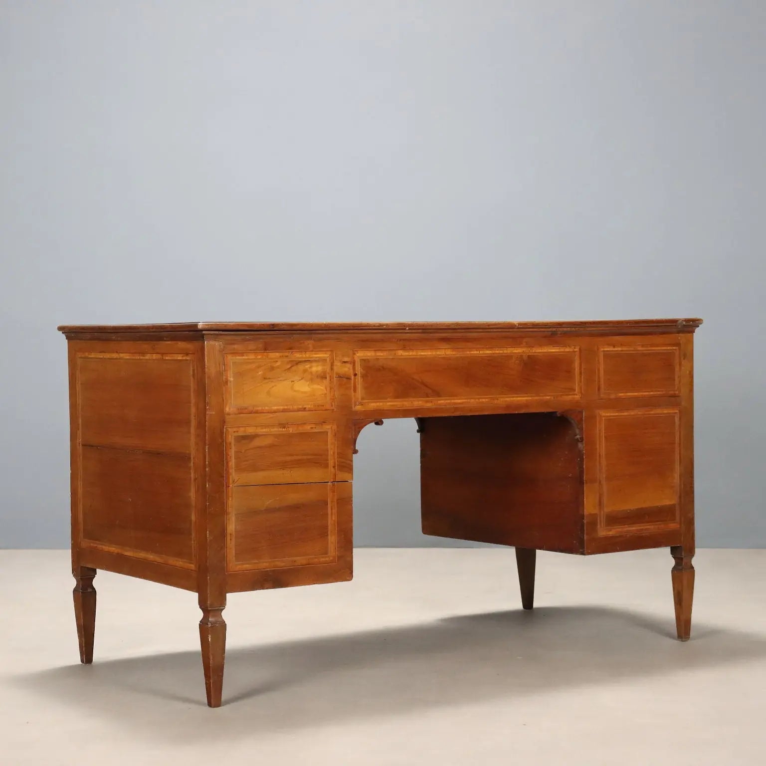 Antique Writing Desk Directoire Walnut Italy XVIII Century