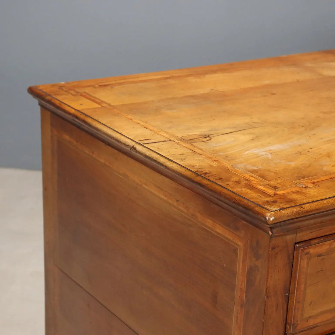 Antique Writing Desk Directoire Walnut Italy XVIII Century