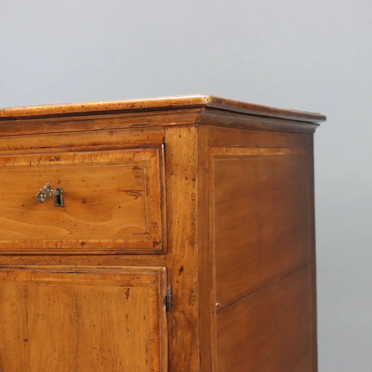 Antique Writing Desk Directoire Walnut Italy XVIII Century