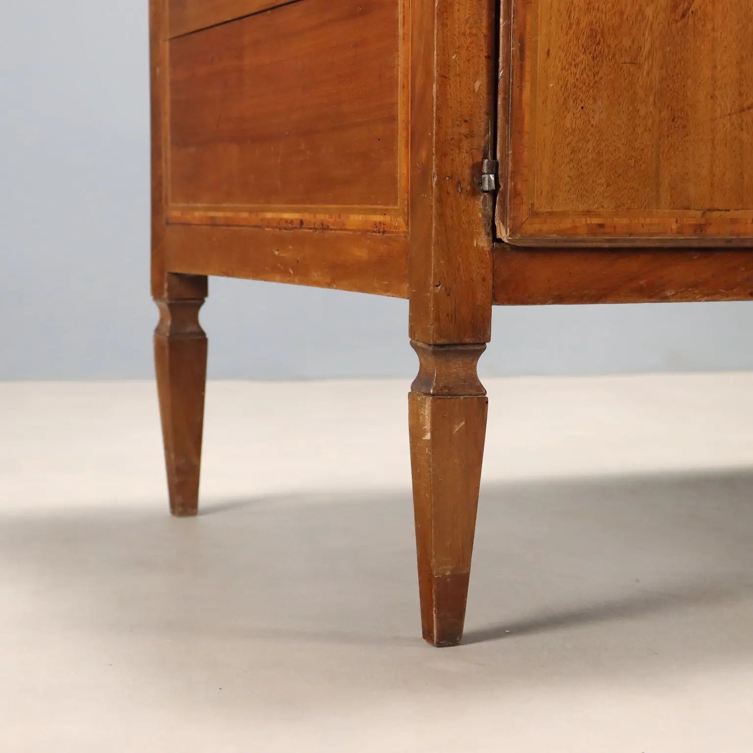 Antique Writing Desk Directoire Walnut Italy XVIII Century
