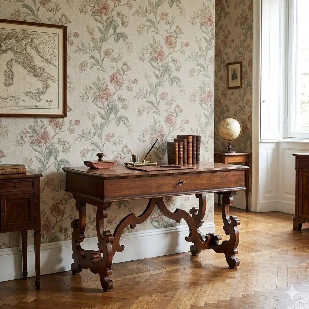 San Filippo Desk in Walnut - Italy 20th Century