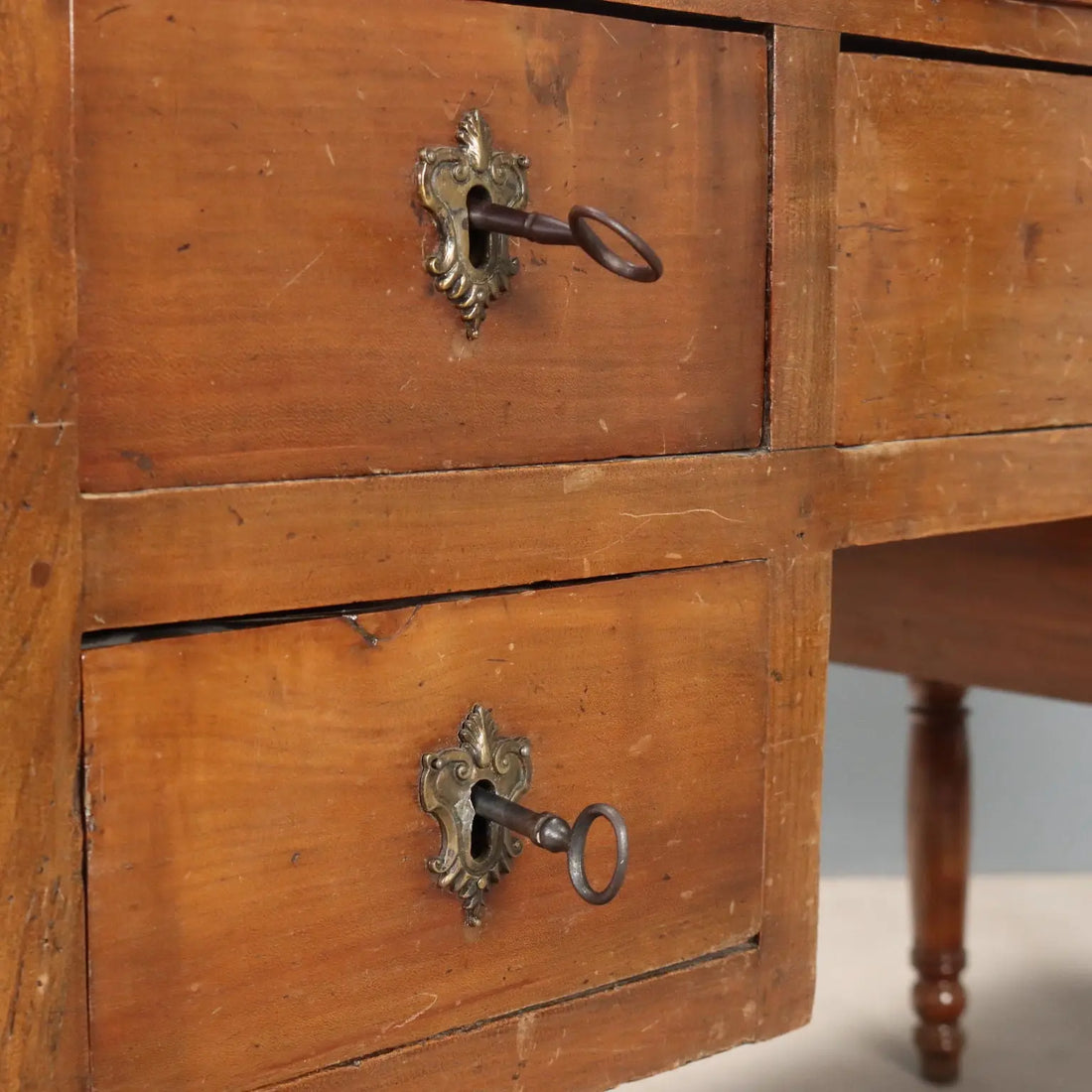 Antique Writing Desk Louis Philippe Cherry XIX Century